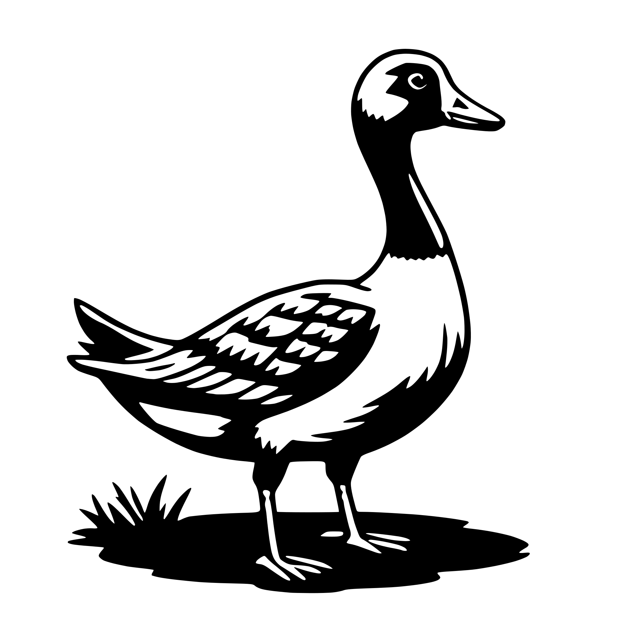 AI-generated SVG of 'goose'