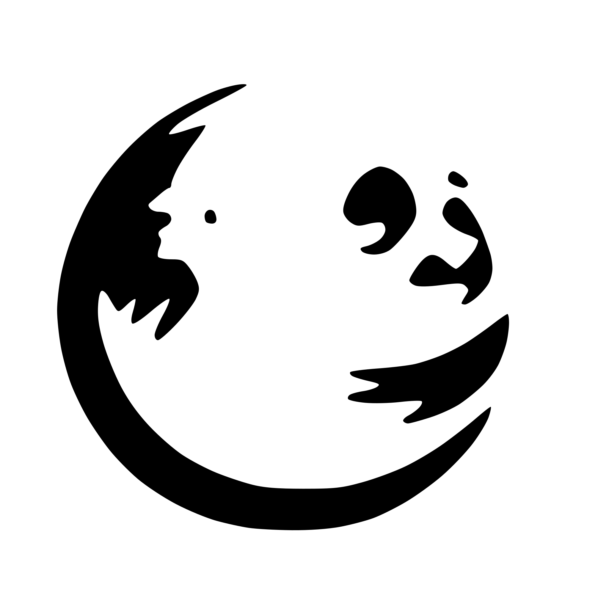 AI-generated SVG of a full moon