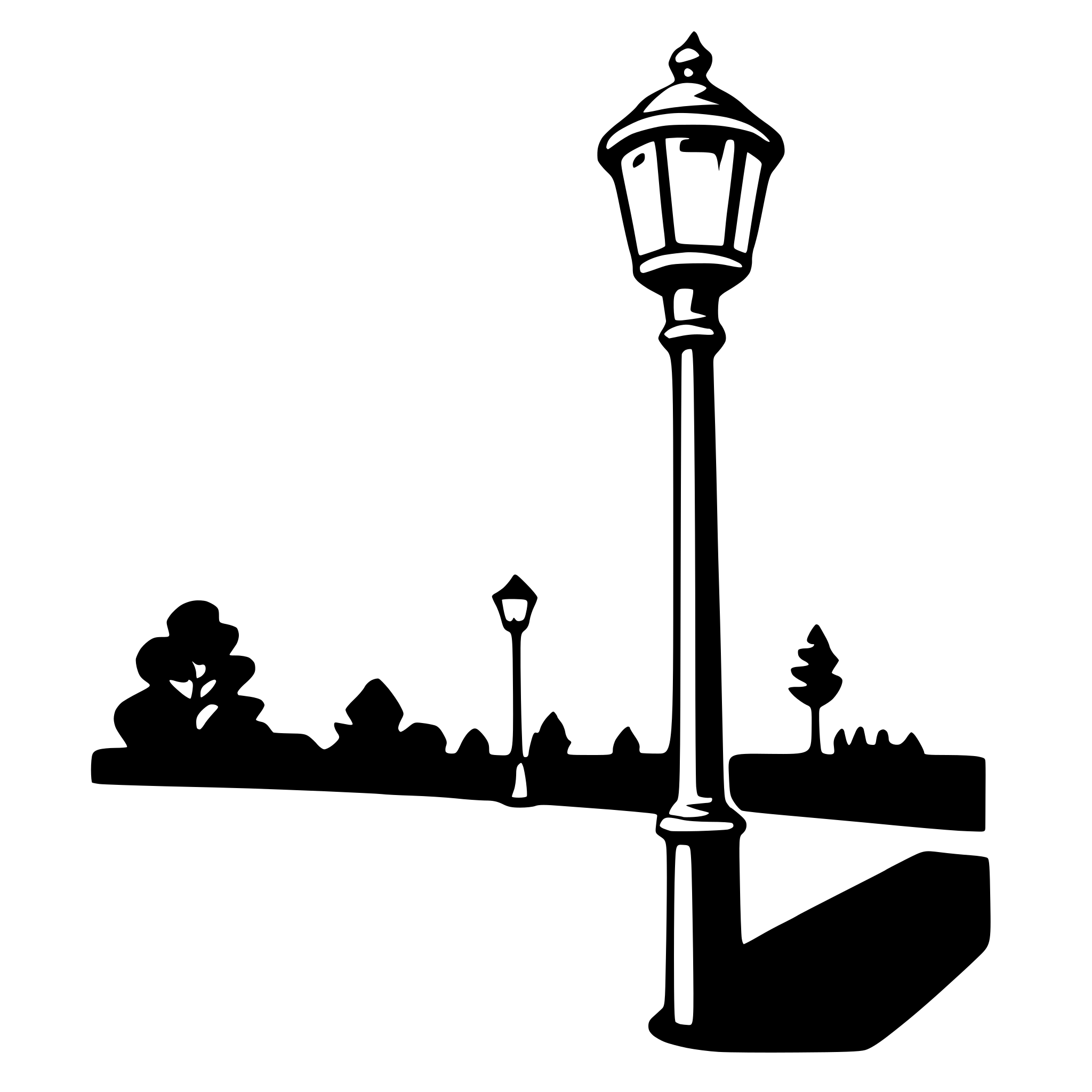 AI-generated SVG of 'streetlight'