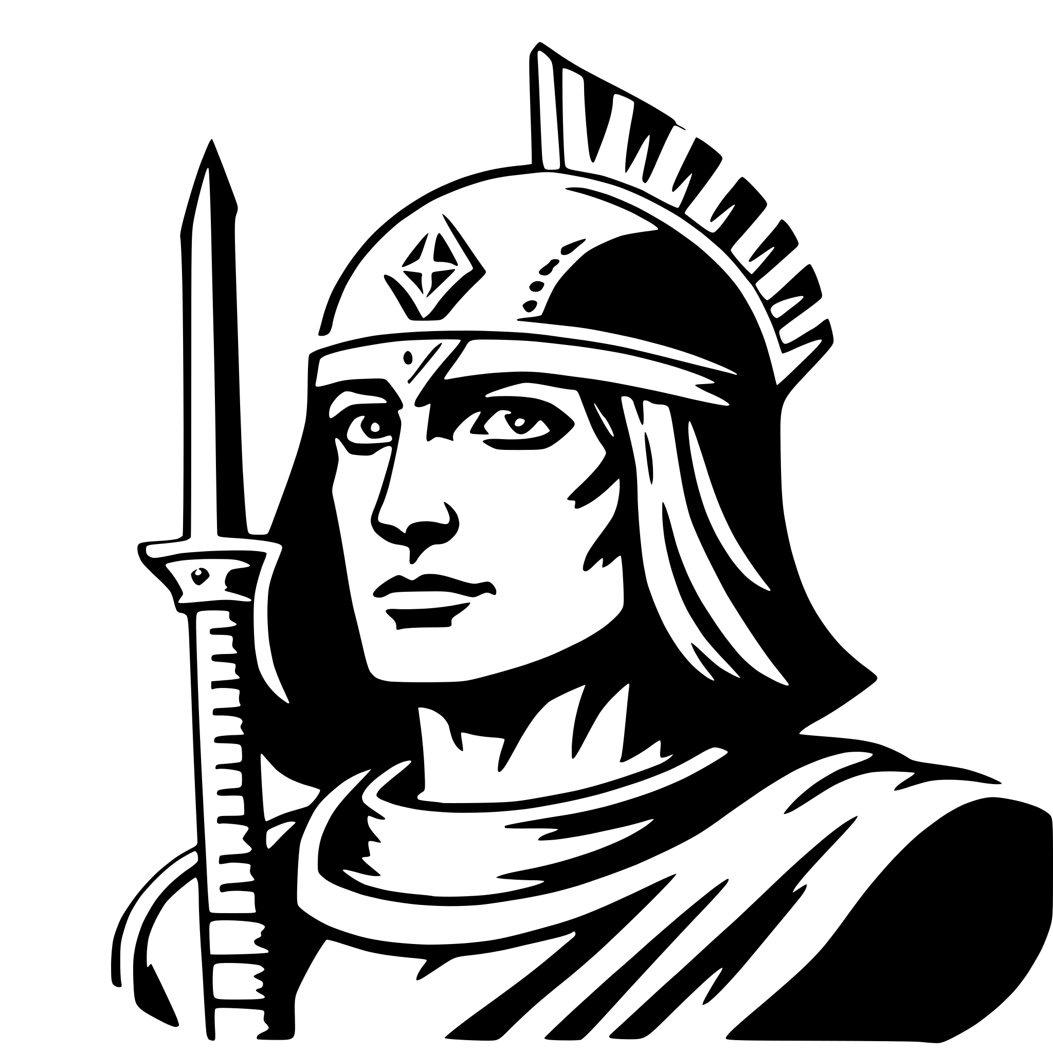 AI-generated SVG of 'ares'