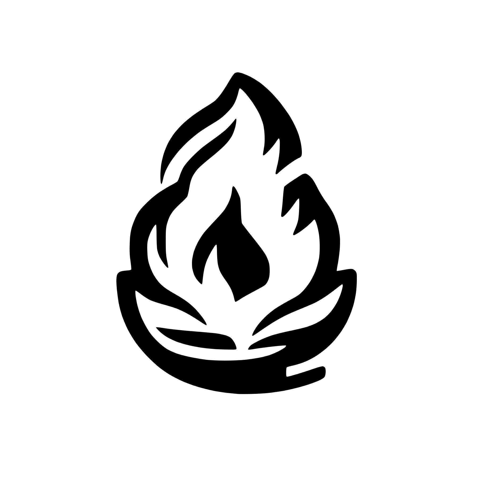 AI-generated SVG of a fire icon