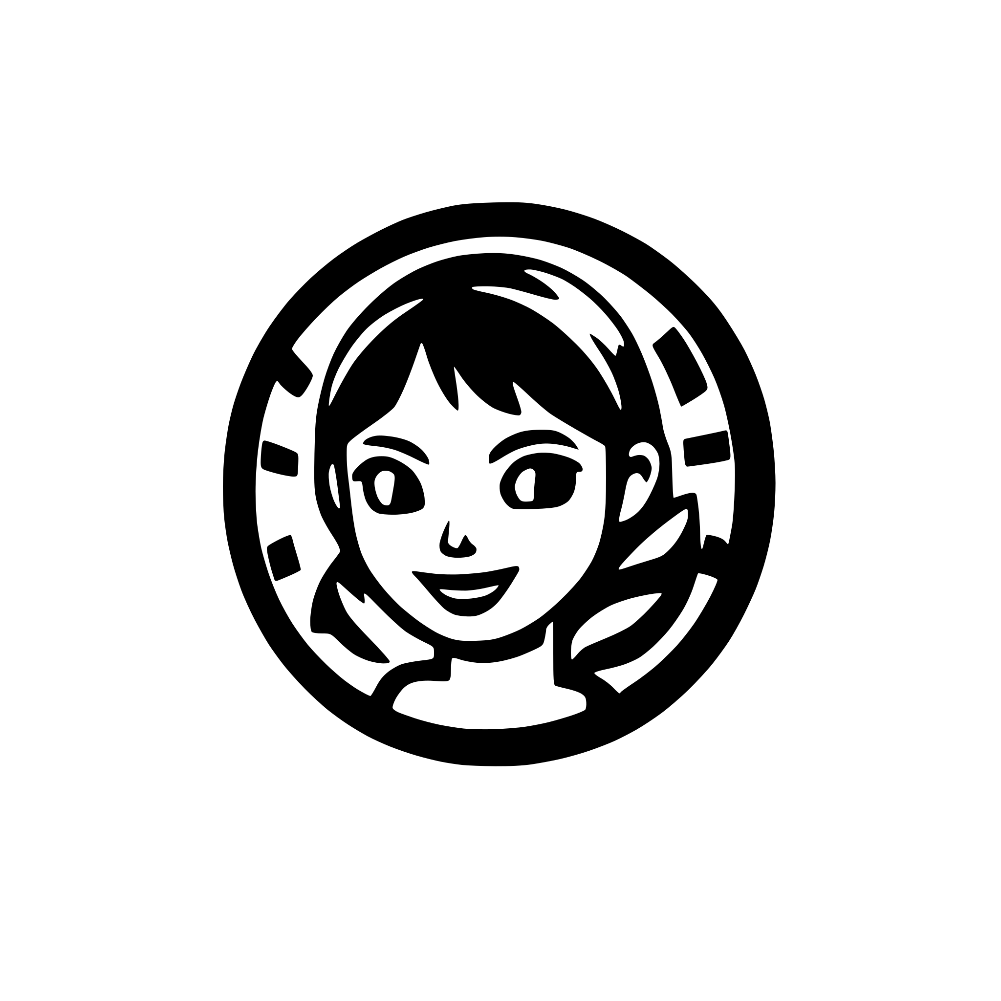 AI-generated SVG of a content creator icon