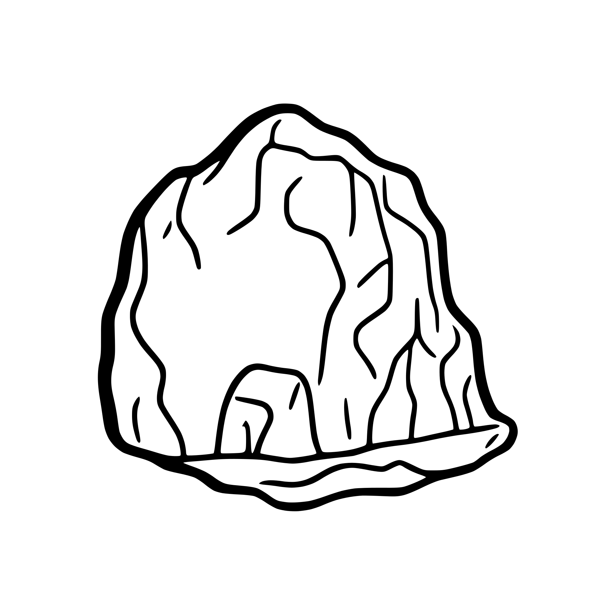 AI-generated SVG of a cave drawings