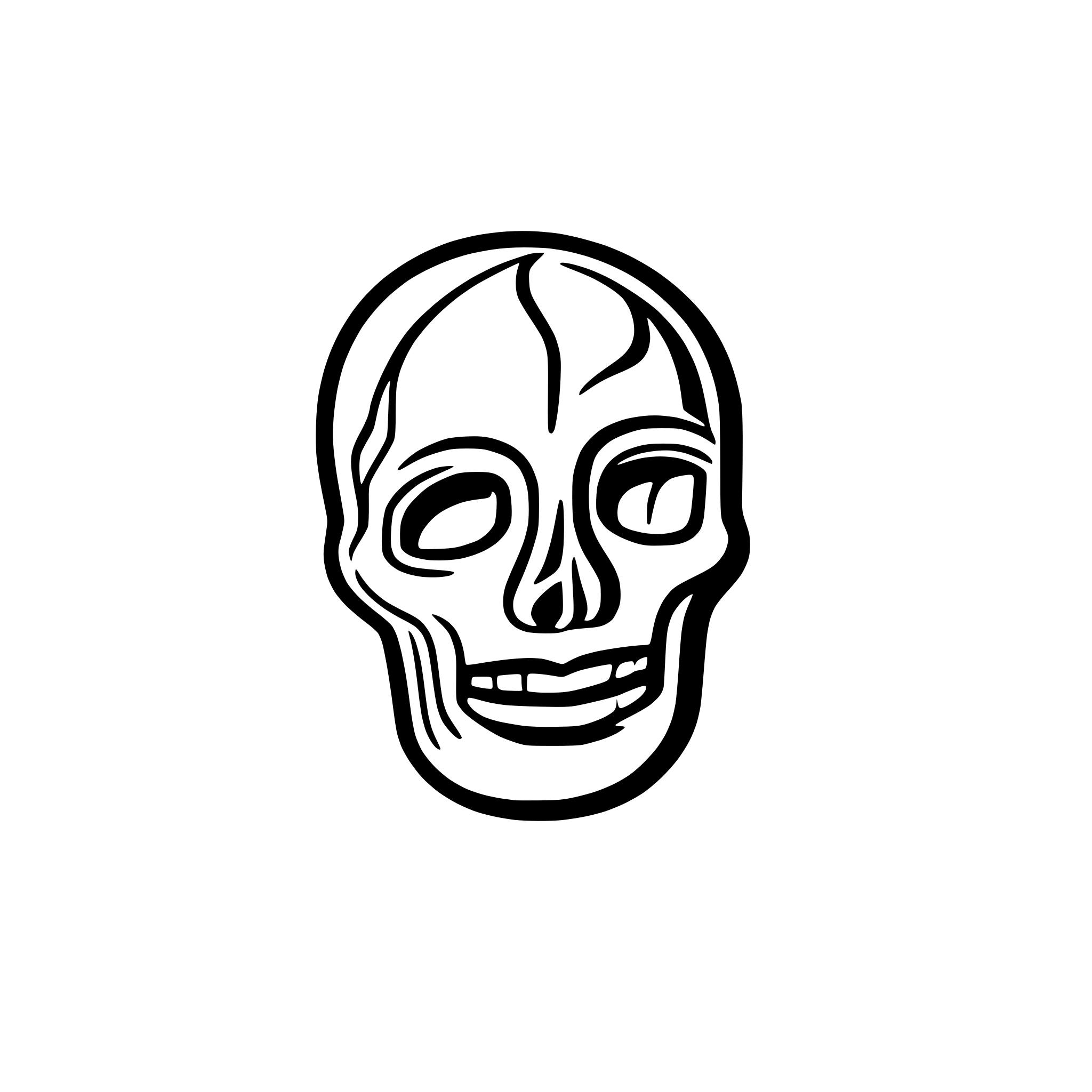AI-generated SVG of 'simbolo di morte'
