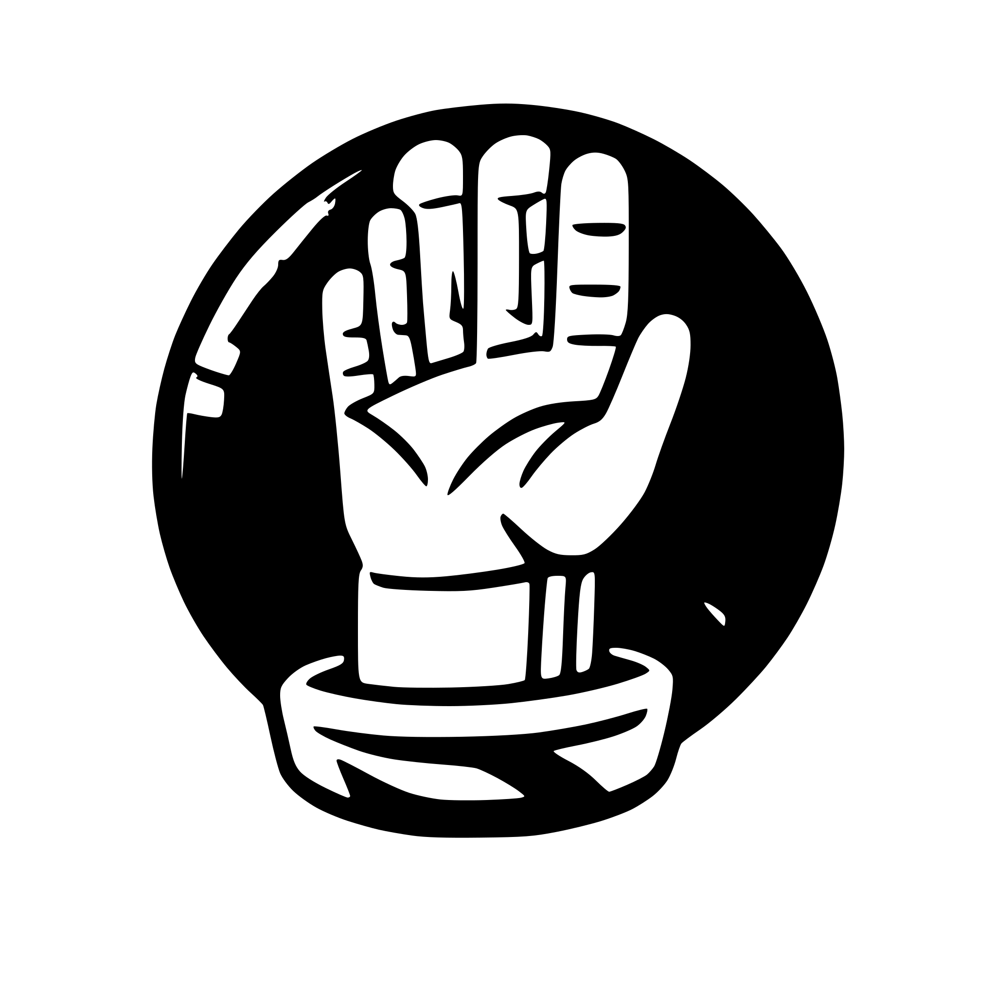 AI-generated SVG of 'marionettist hand'