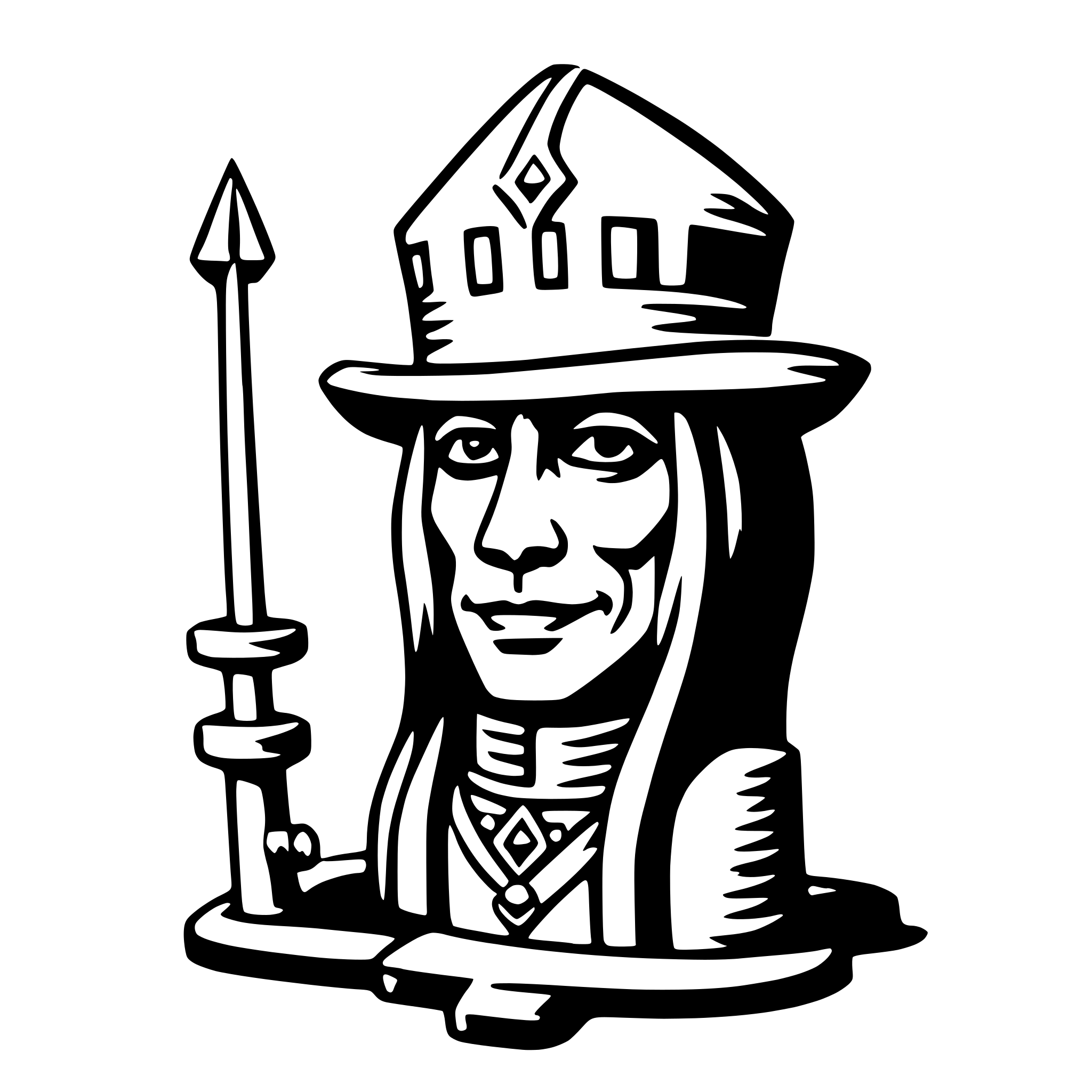 AI-generated SVG of a legba