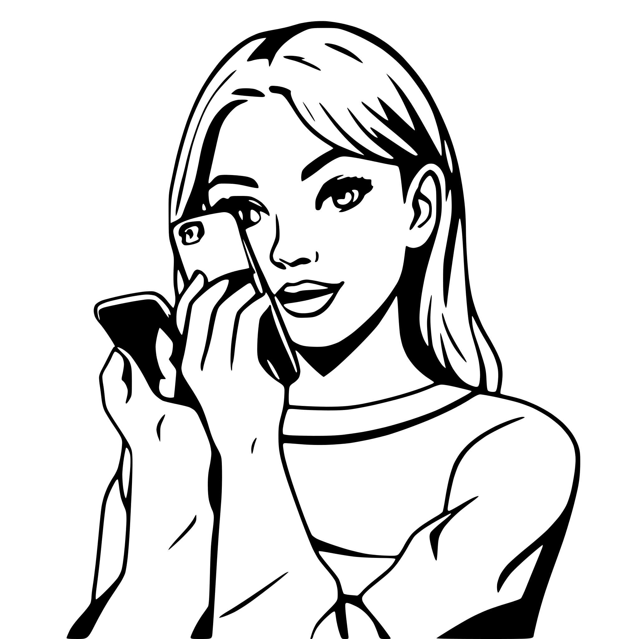 AI-generated SVG of a phone in hand