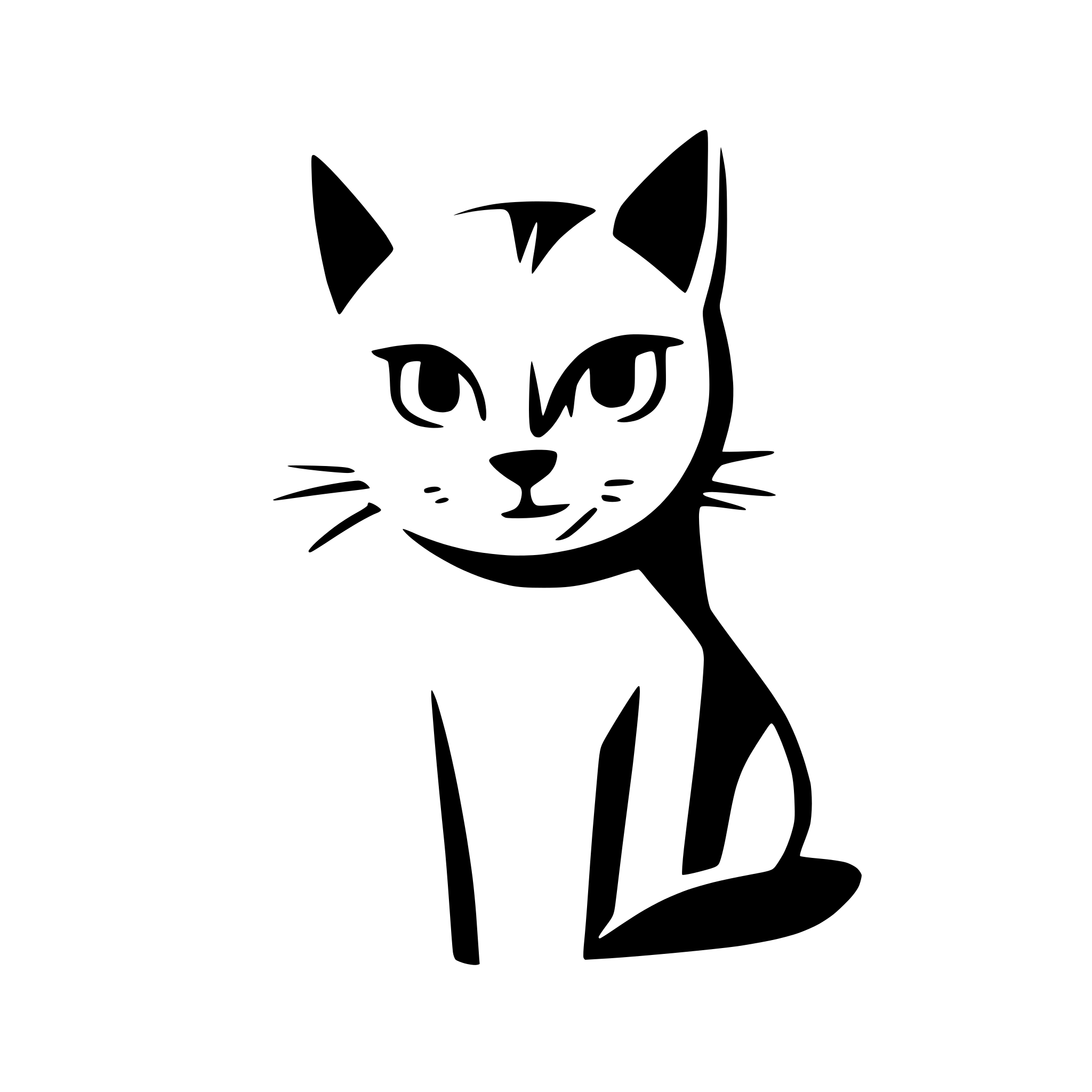 AI-generated SVG of a cat