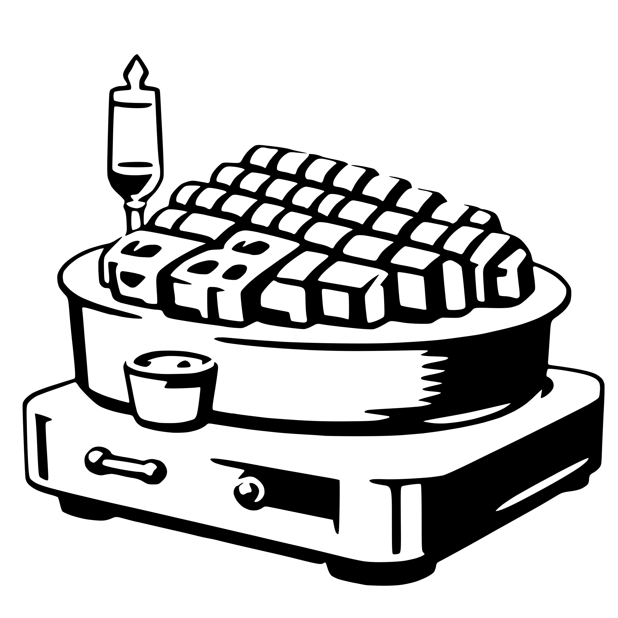 AI-generated SVG of a buffet