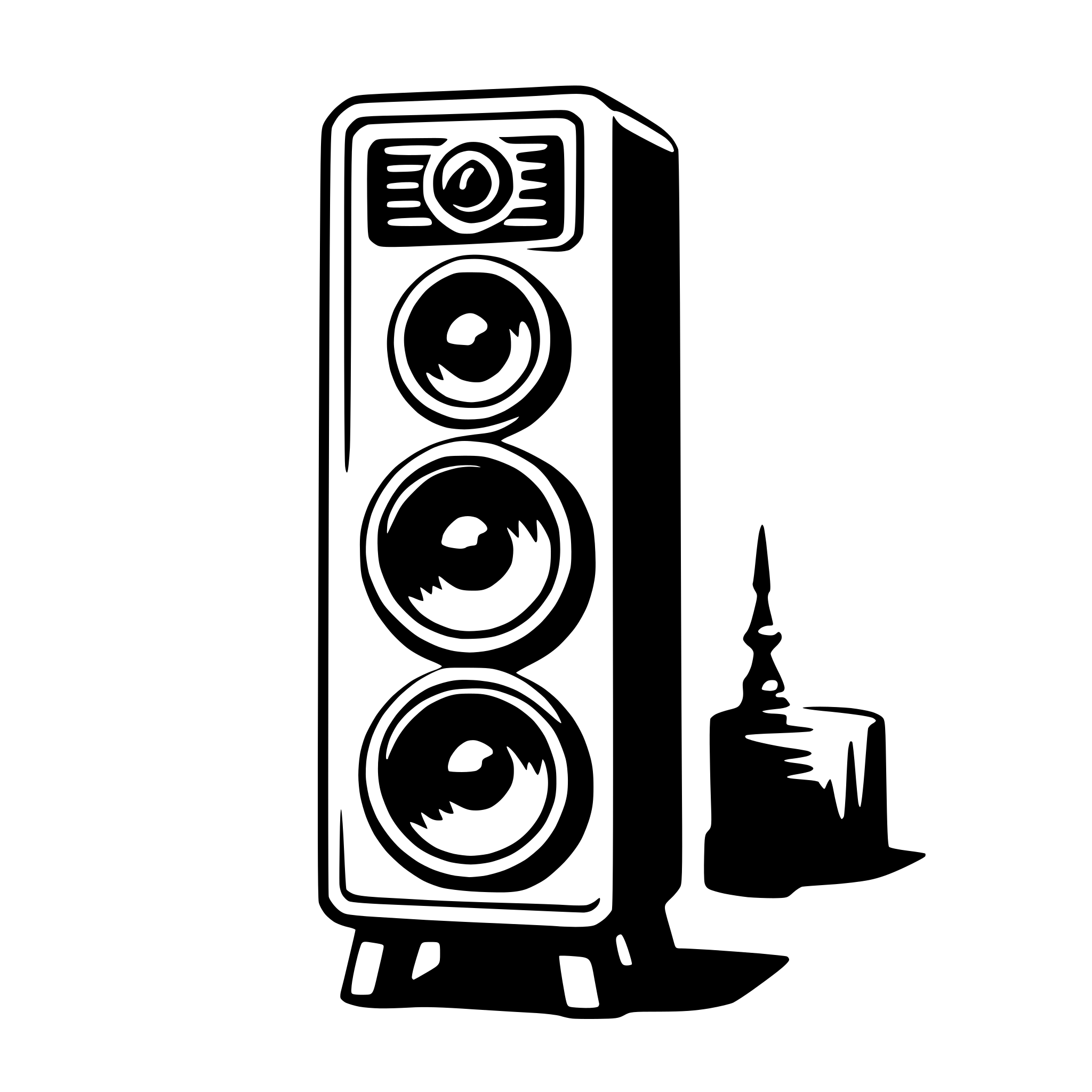 AI-generated SVG of a speaker