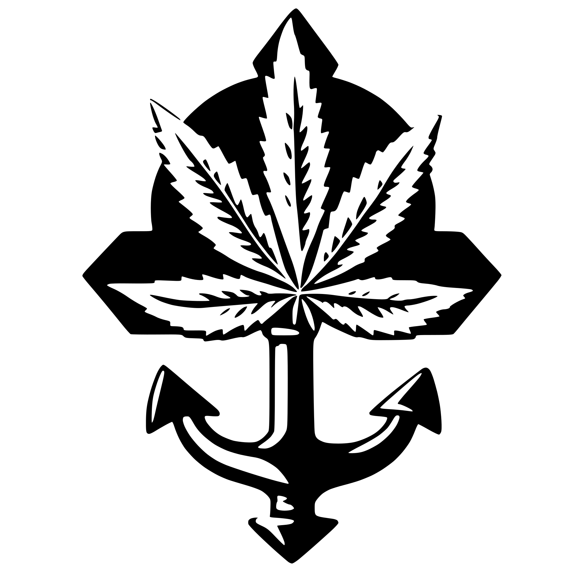 AI-generated SVG of a Cannabis Anchor medical