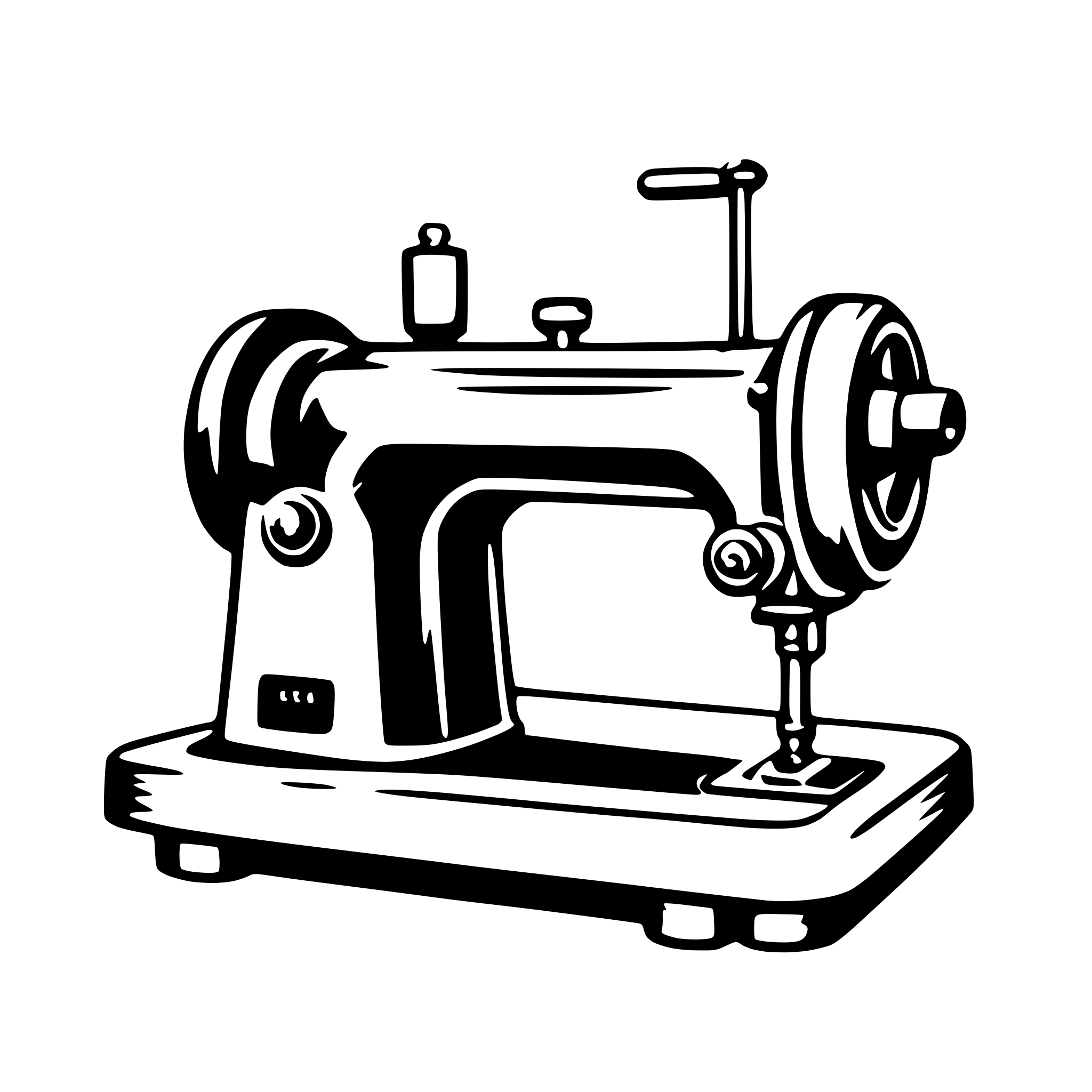 AI-generated SVG of 'sewing machine'