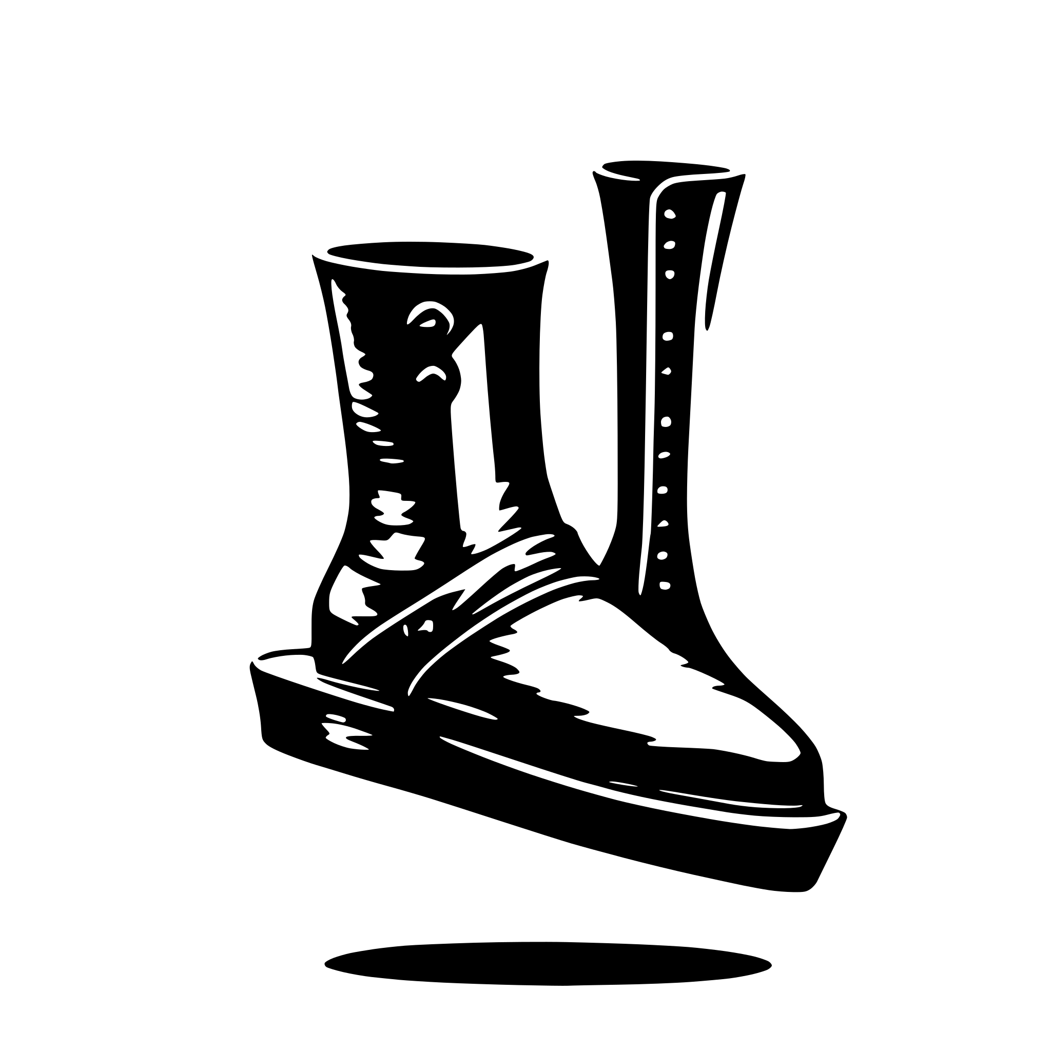 AI-generated SVG of a medieval shoe