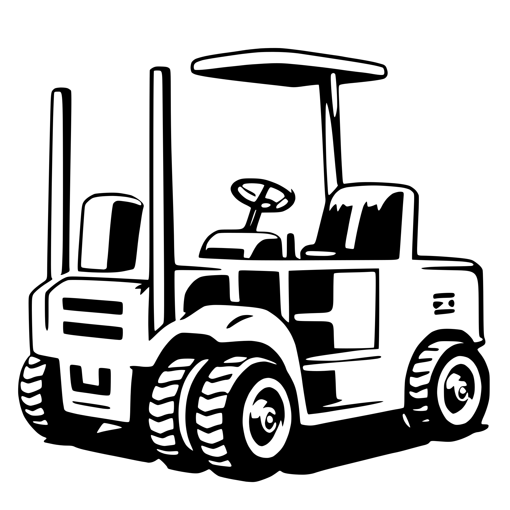 AI-generated SVG of a forklift