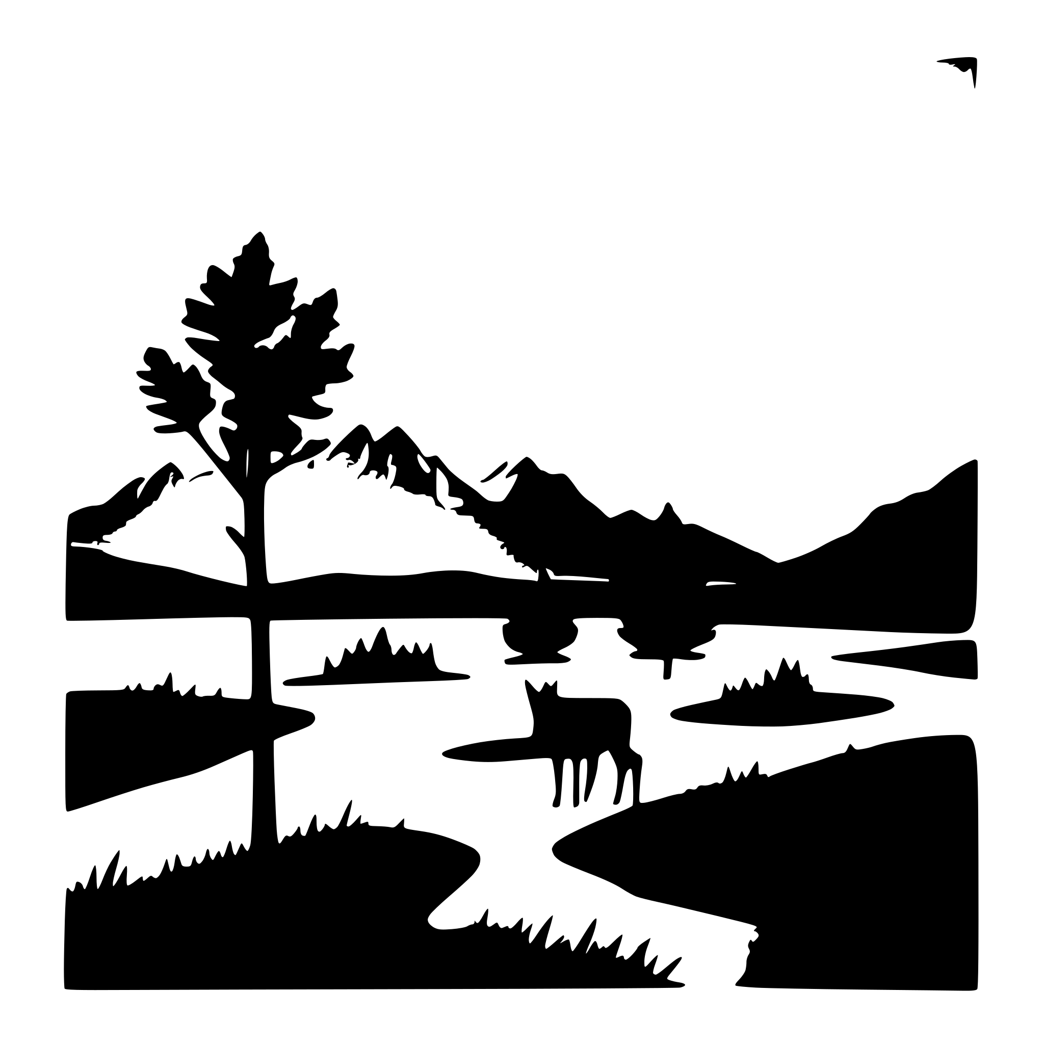 AI-generated SVG of a Teton mountains