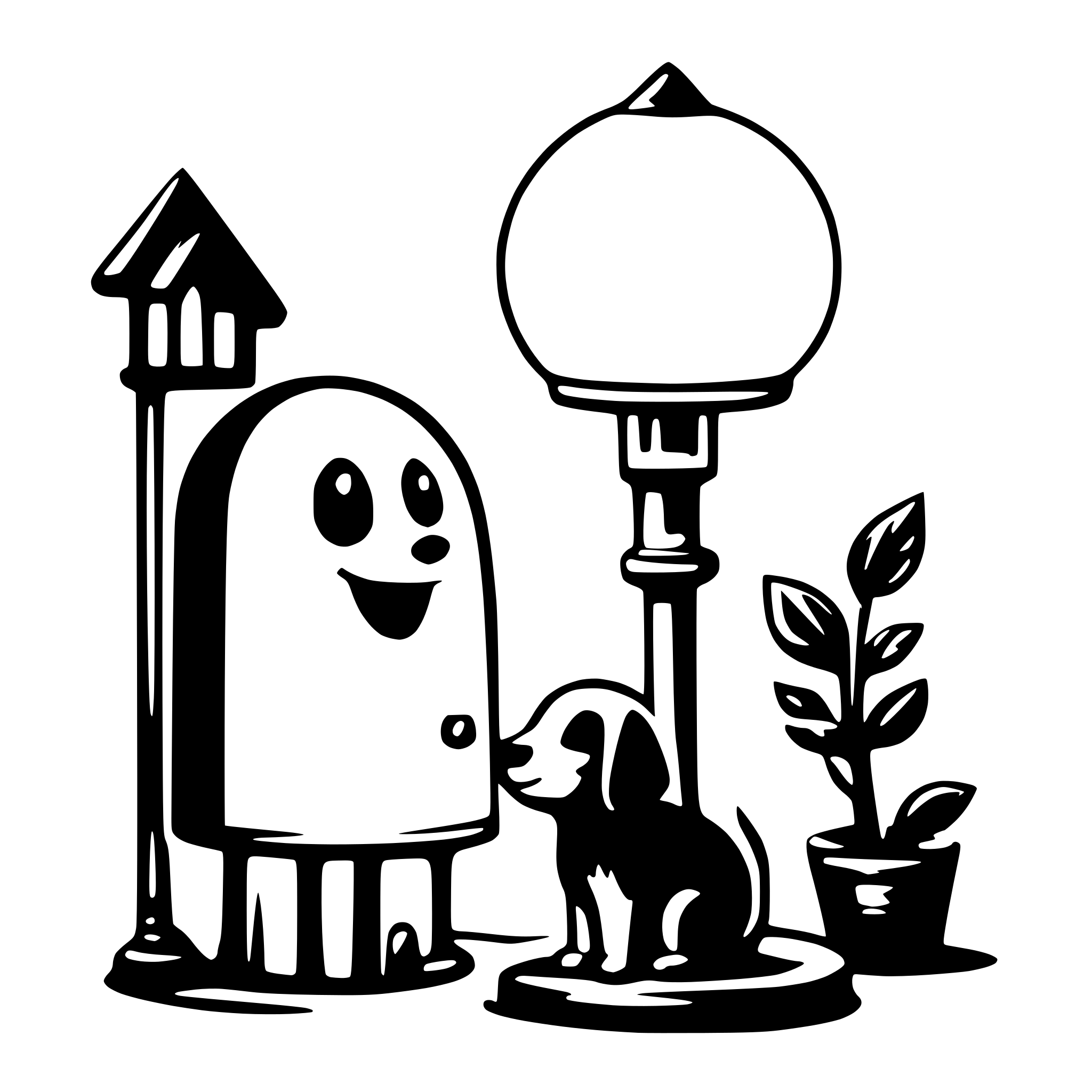 AI-generated SVG of a kids image for nightlight idea