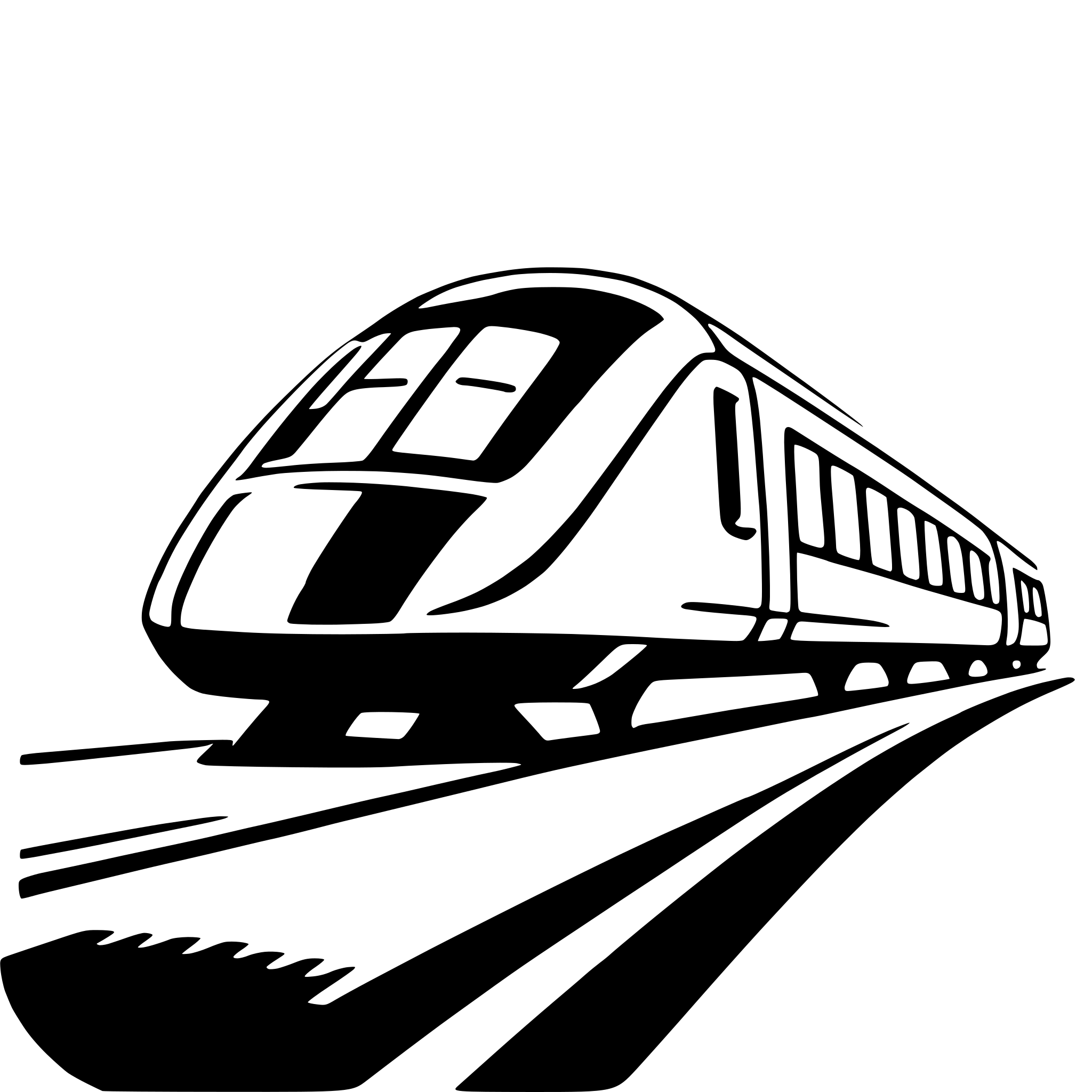 AI-generated SVG of 'maglev train'