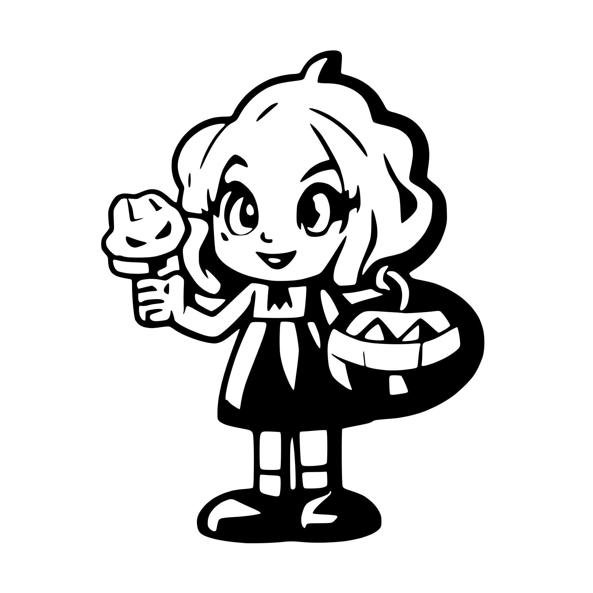 AI-generated SVG of a halloween