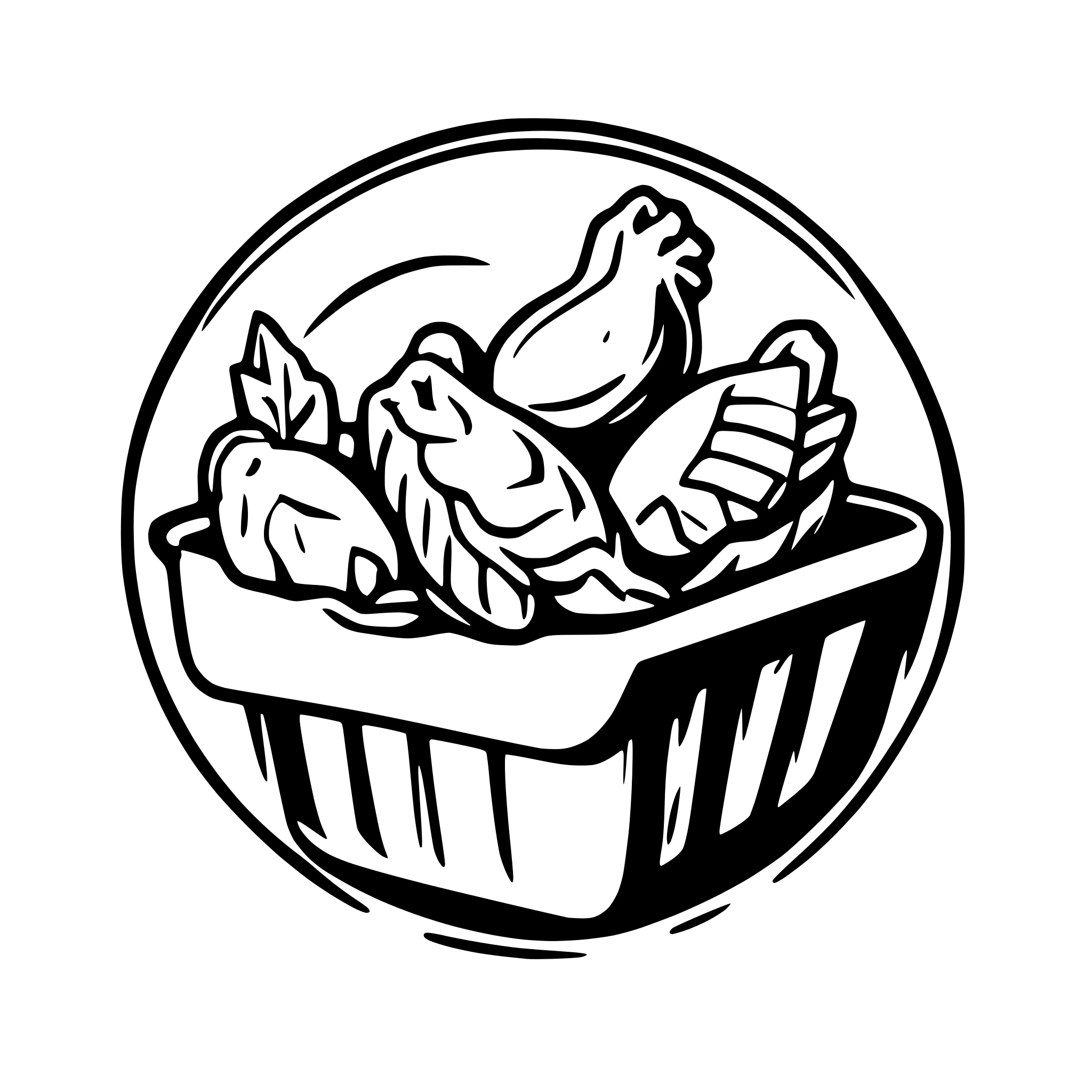 AI-generated SVG of a burgers and chicken wings