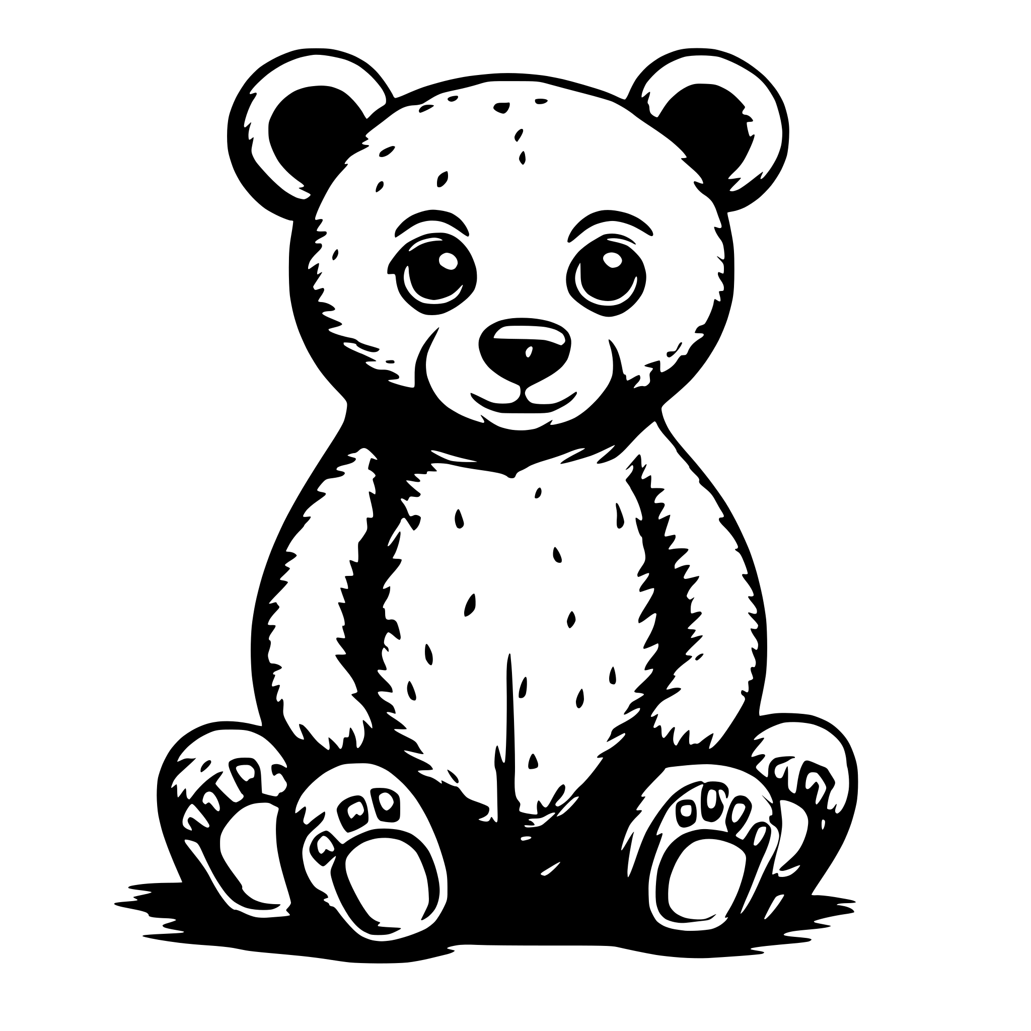 AI-generated SVG of a cute bear