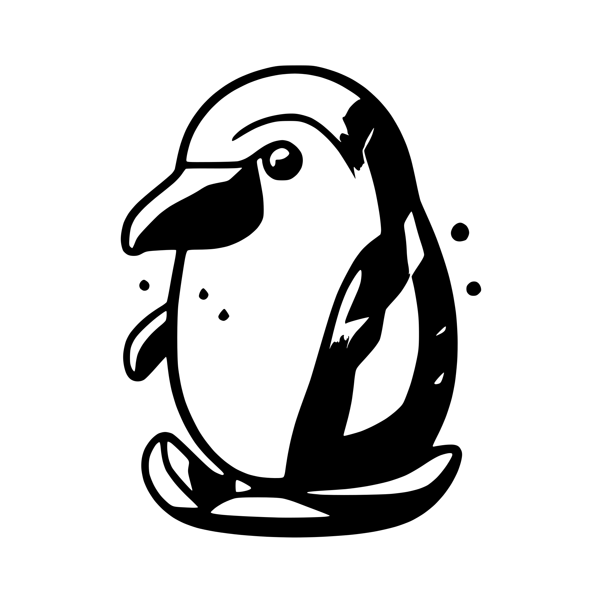 AI-generated SVG of 'colorful penguin'