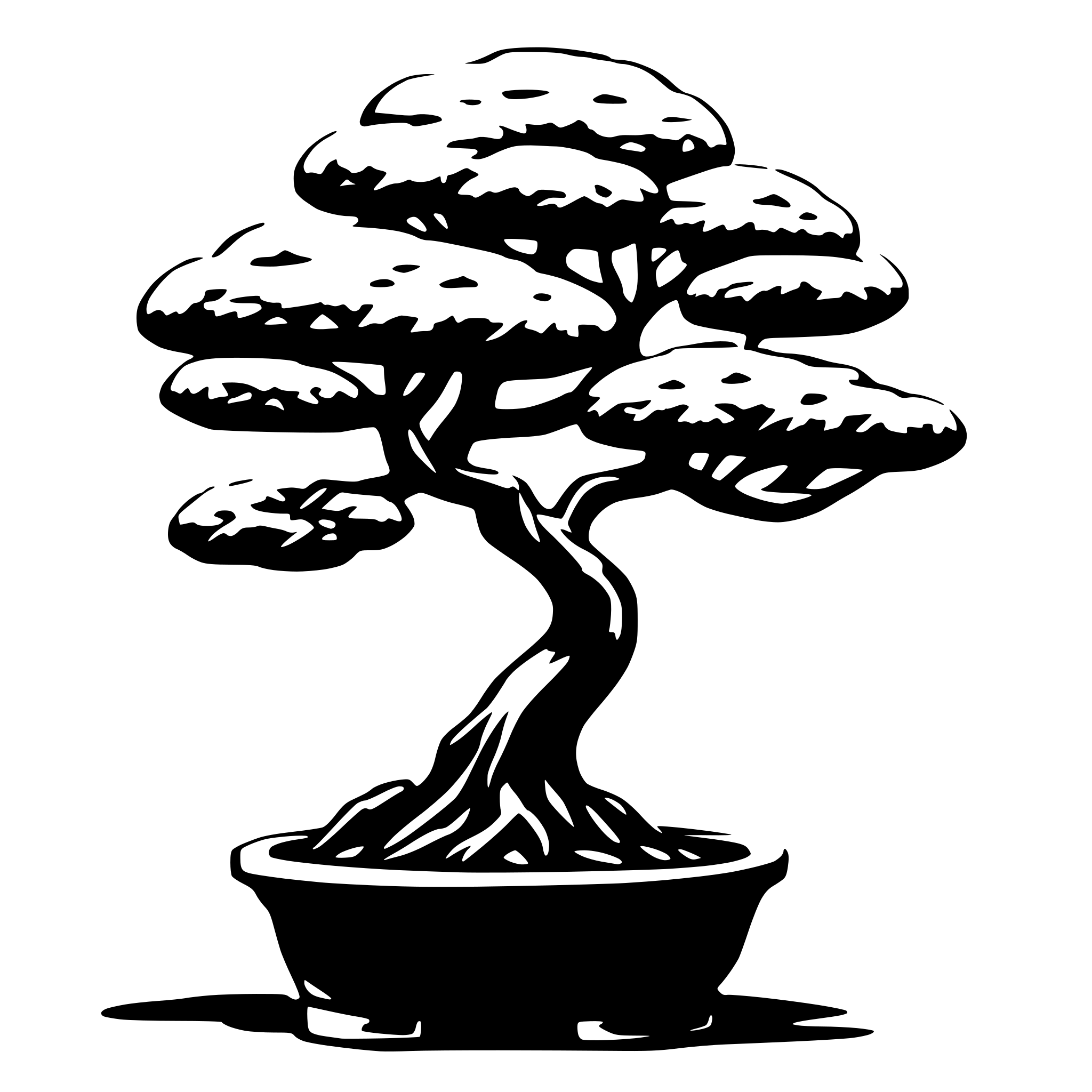 AI-generated SVG of 'bonsai'