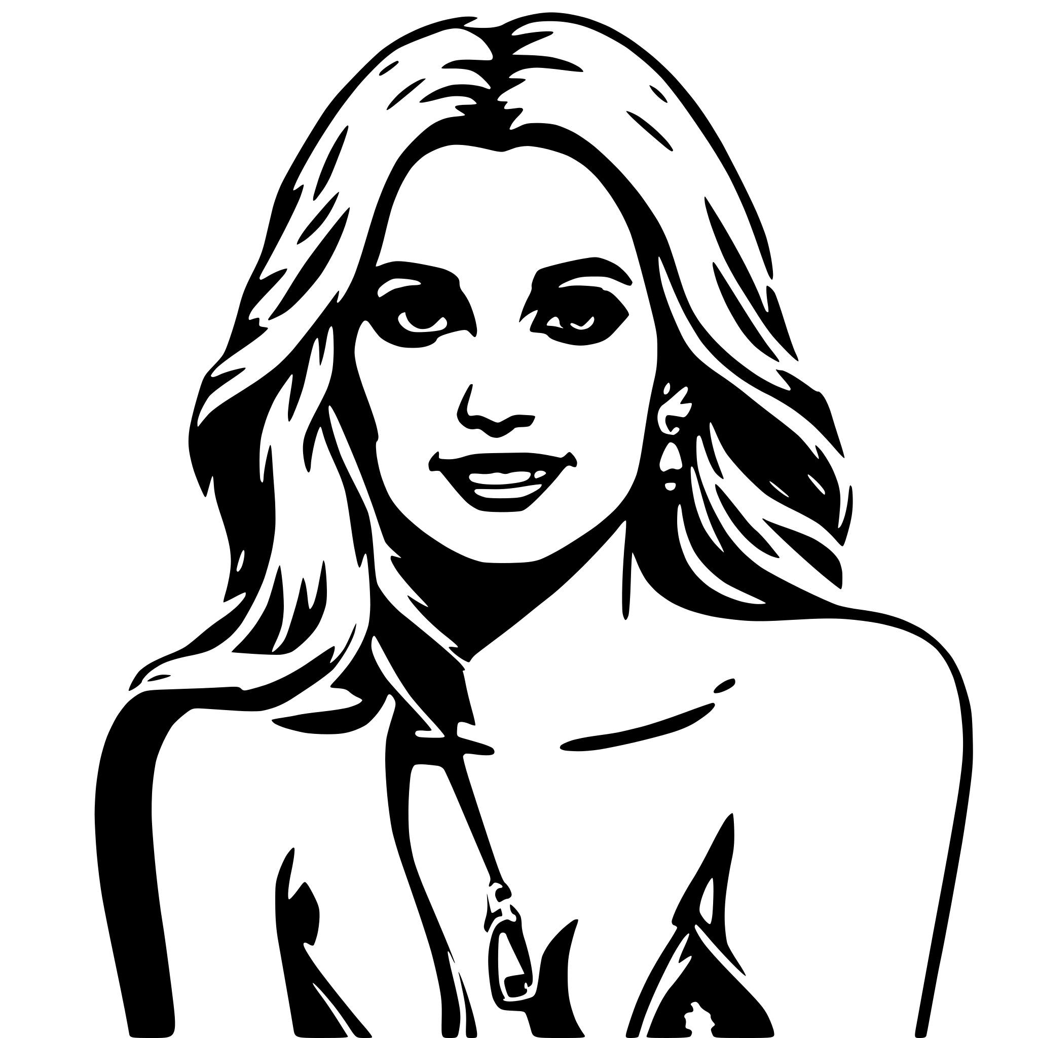 AI-generated SVG of a Britney Spears as bikini