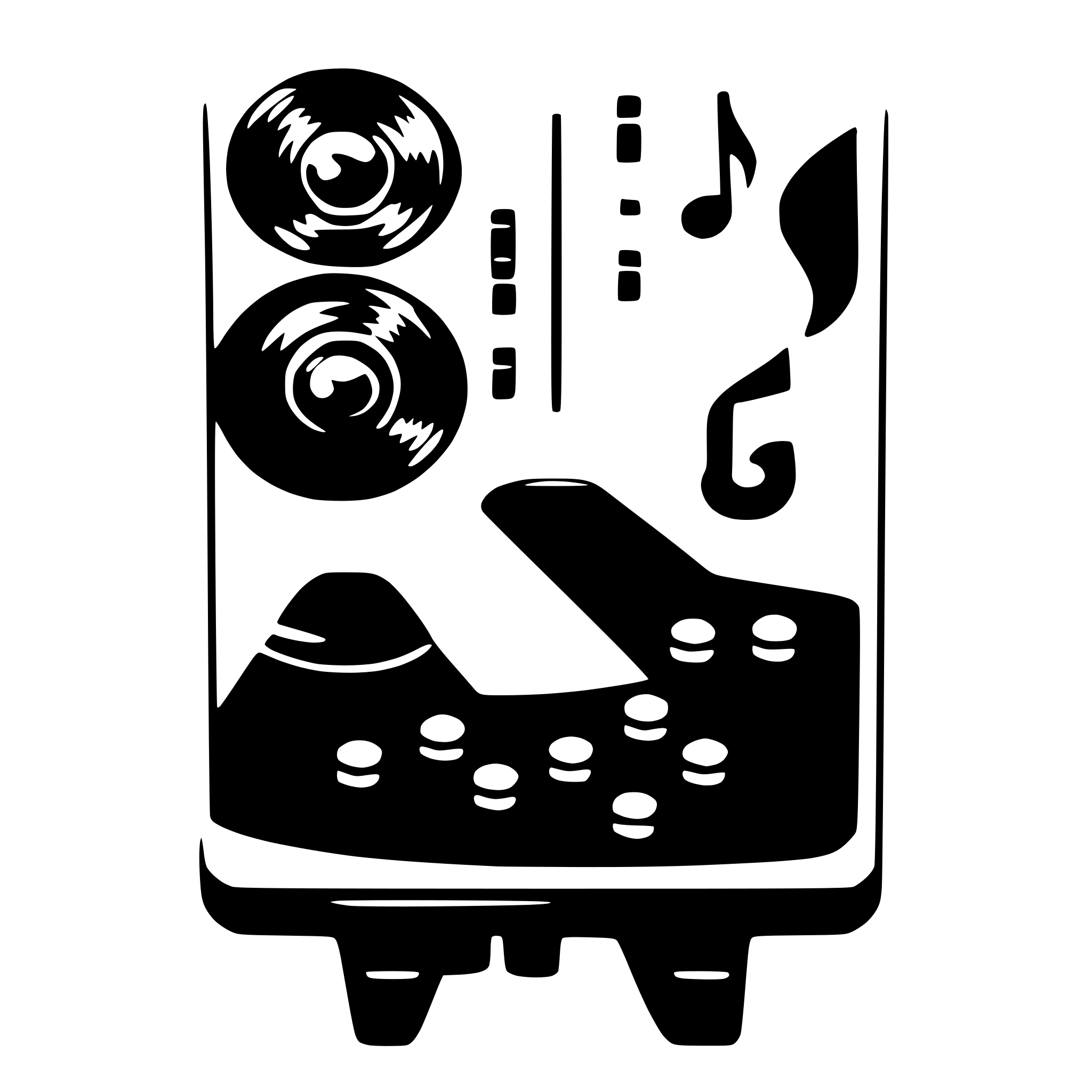 AI-generated SVG of 'appicon soundboard music funny'
