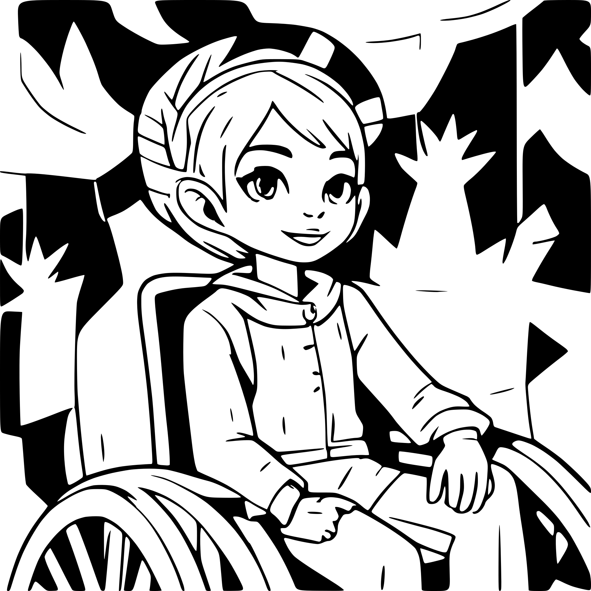 AI-generated SVG of a Boy dressed in elf costume sitting in a custom wheelchair nostalgic