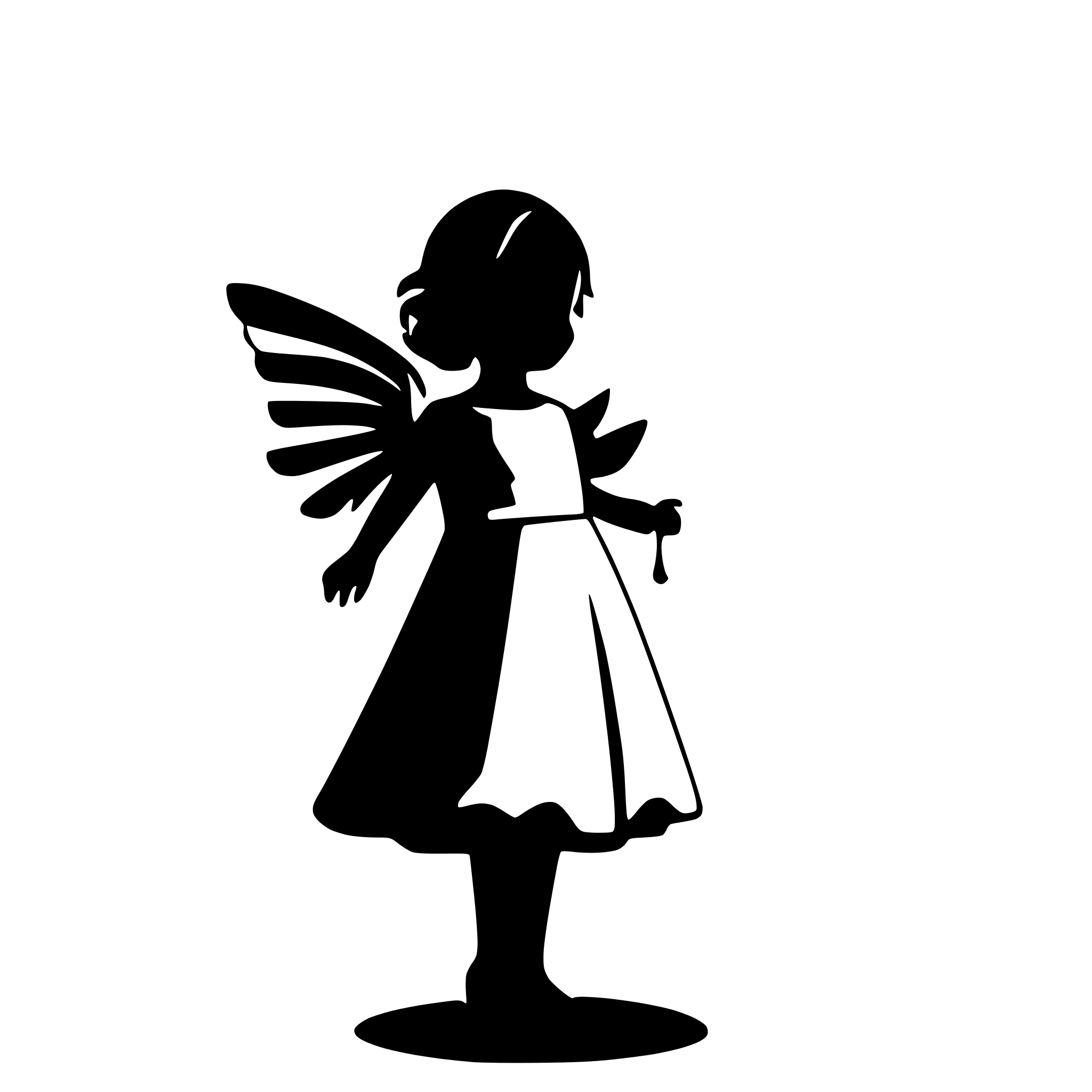 AI-generated SVG of 'christmas angel'
