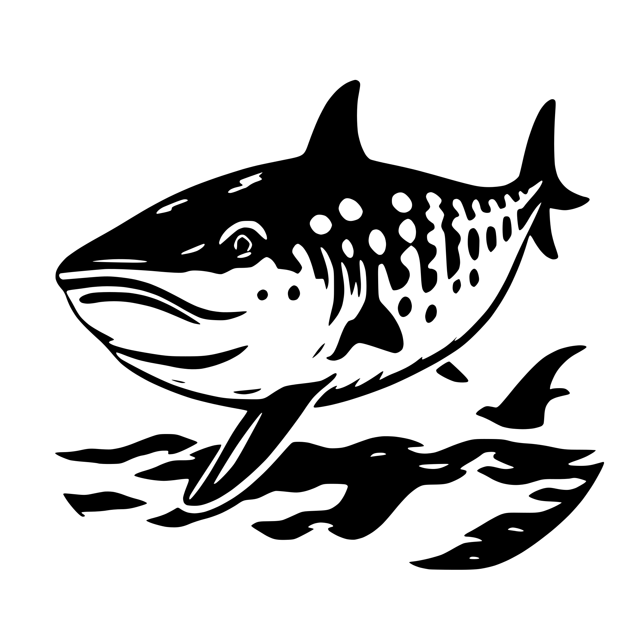 AI-generated SVG of 'whale shark'