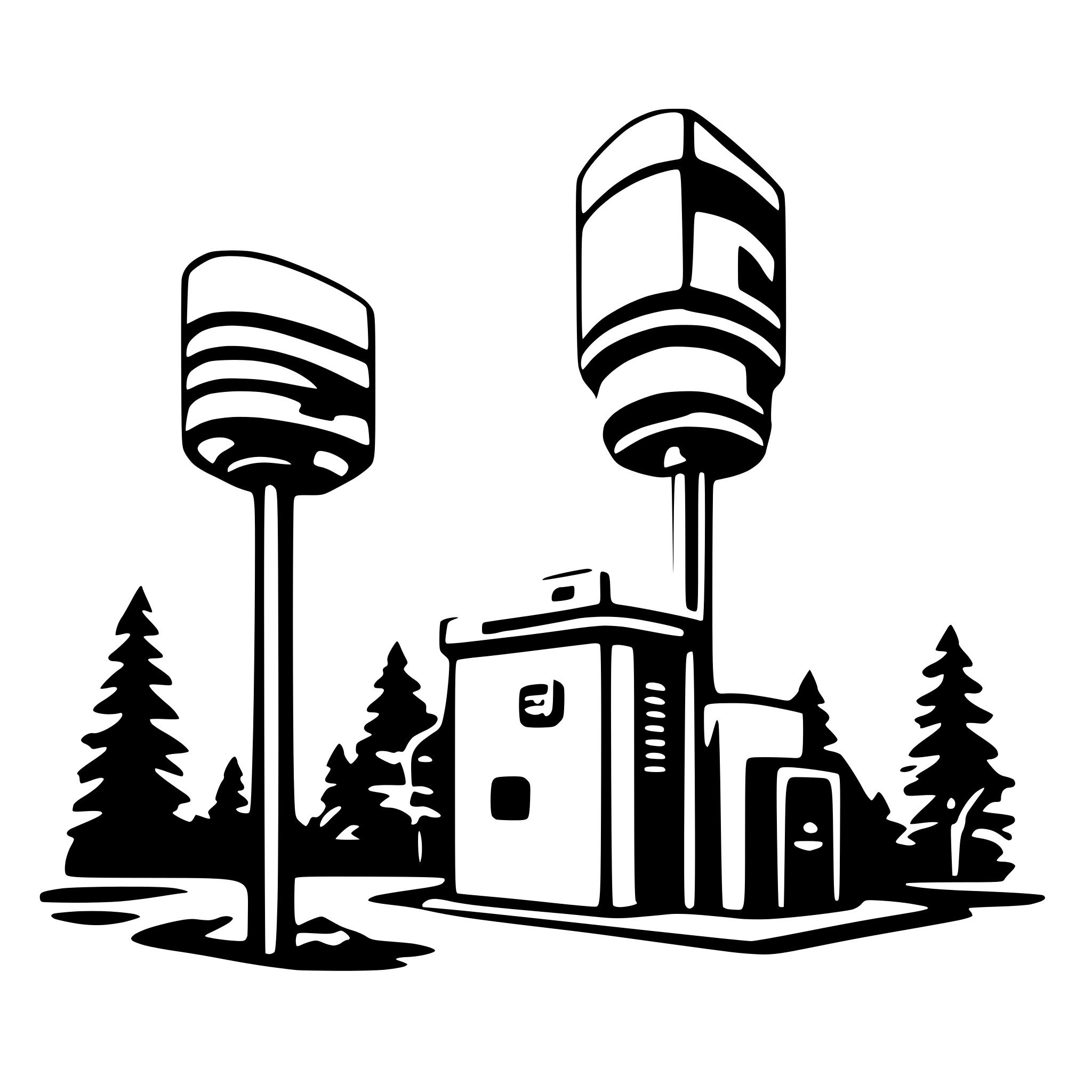 AI-generated SVG of 'Base station'