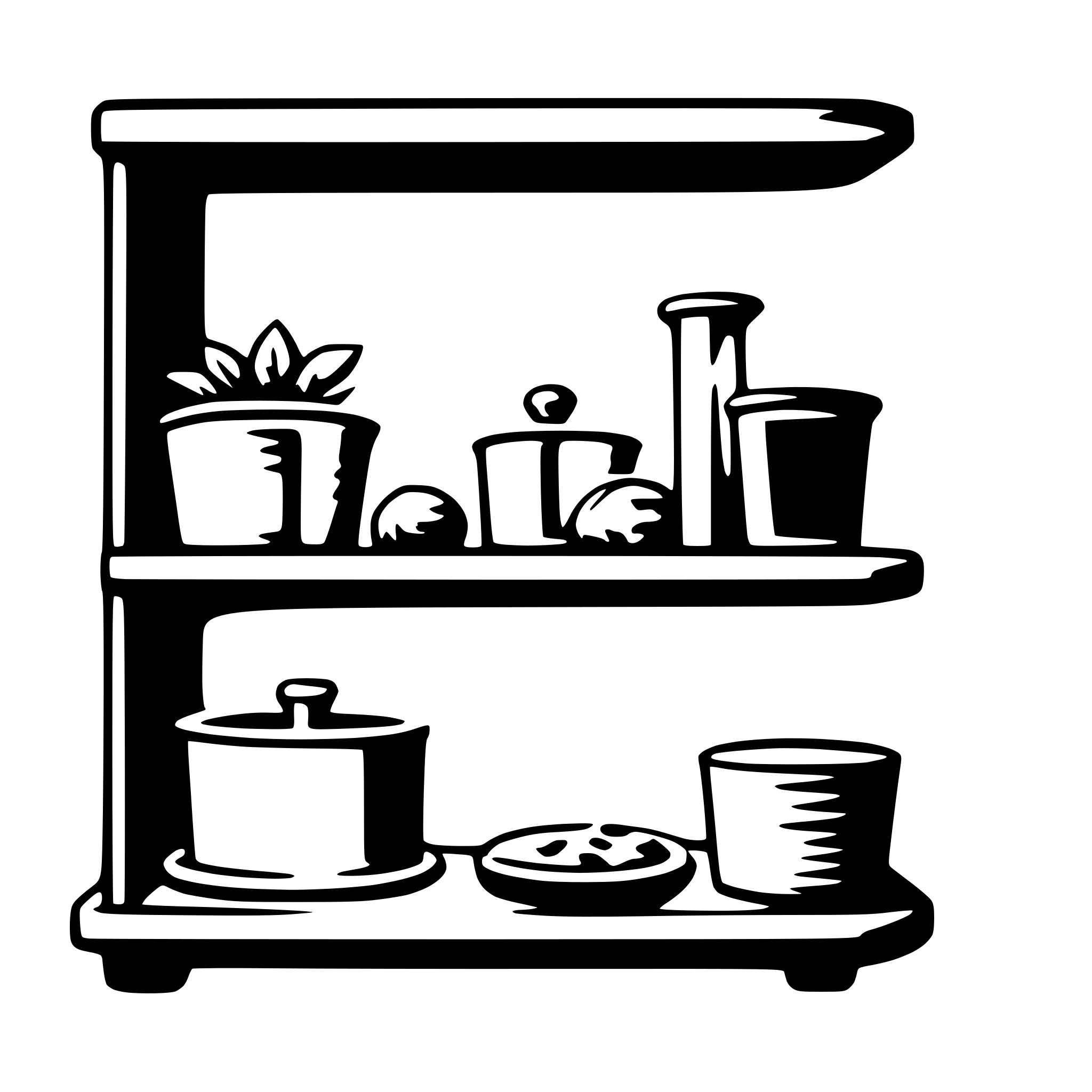 AI-generated SVG of 'shelf'