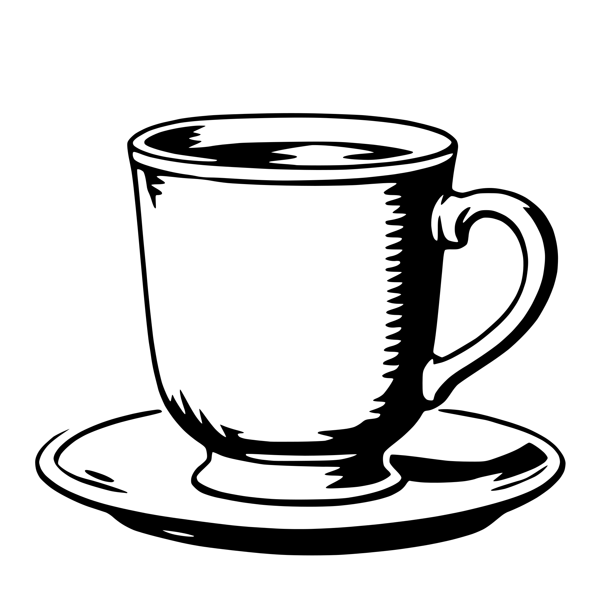 AI-generated SVG of a teacup