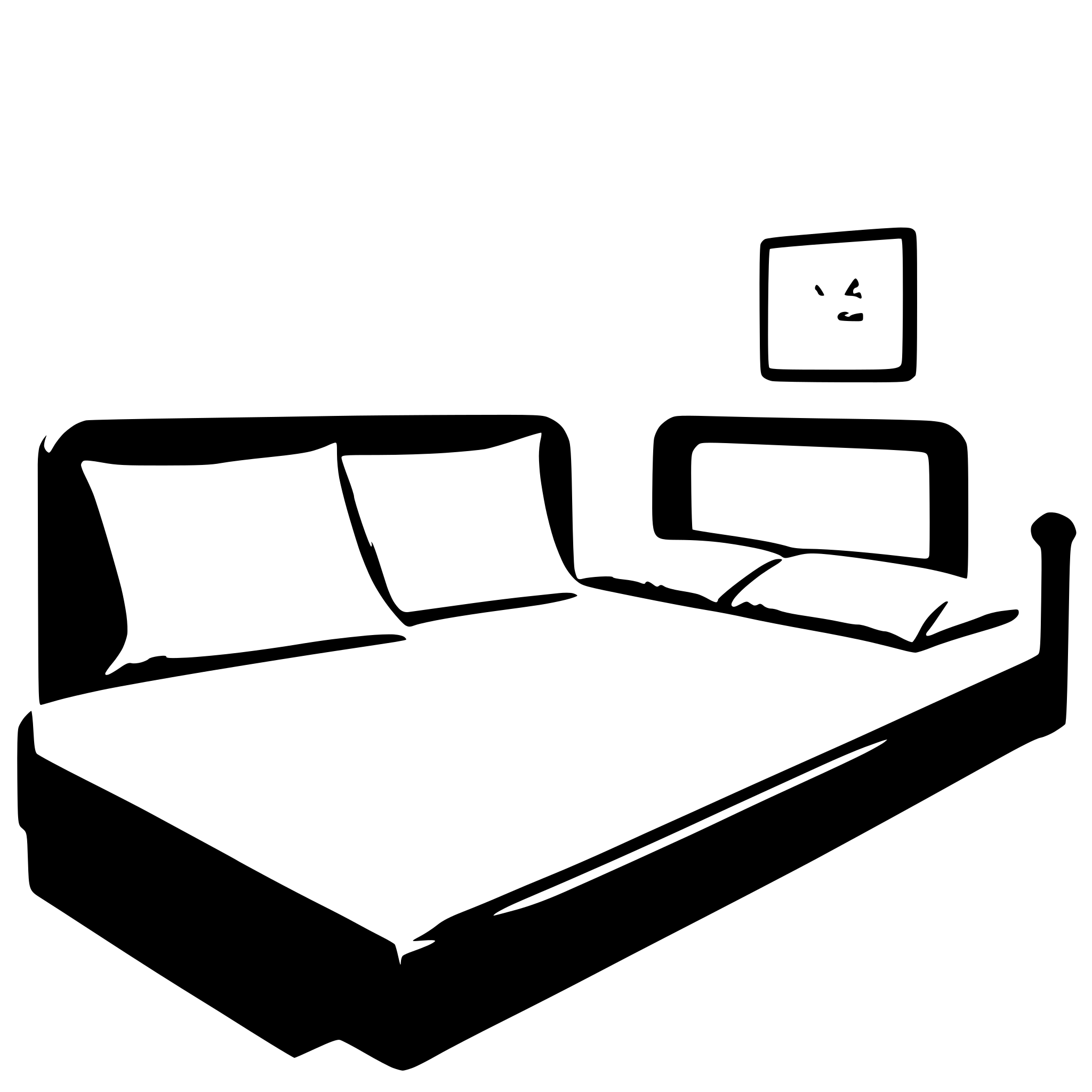 AI-generated SVG of 'a bed'