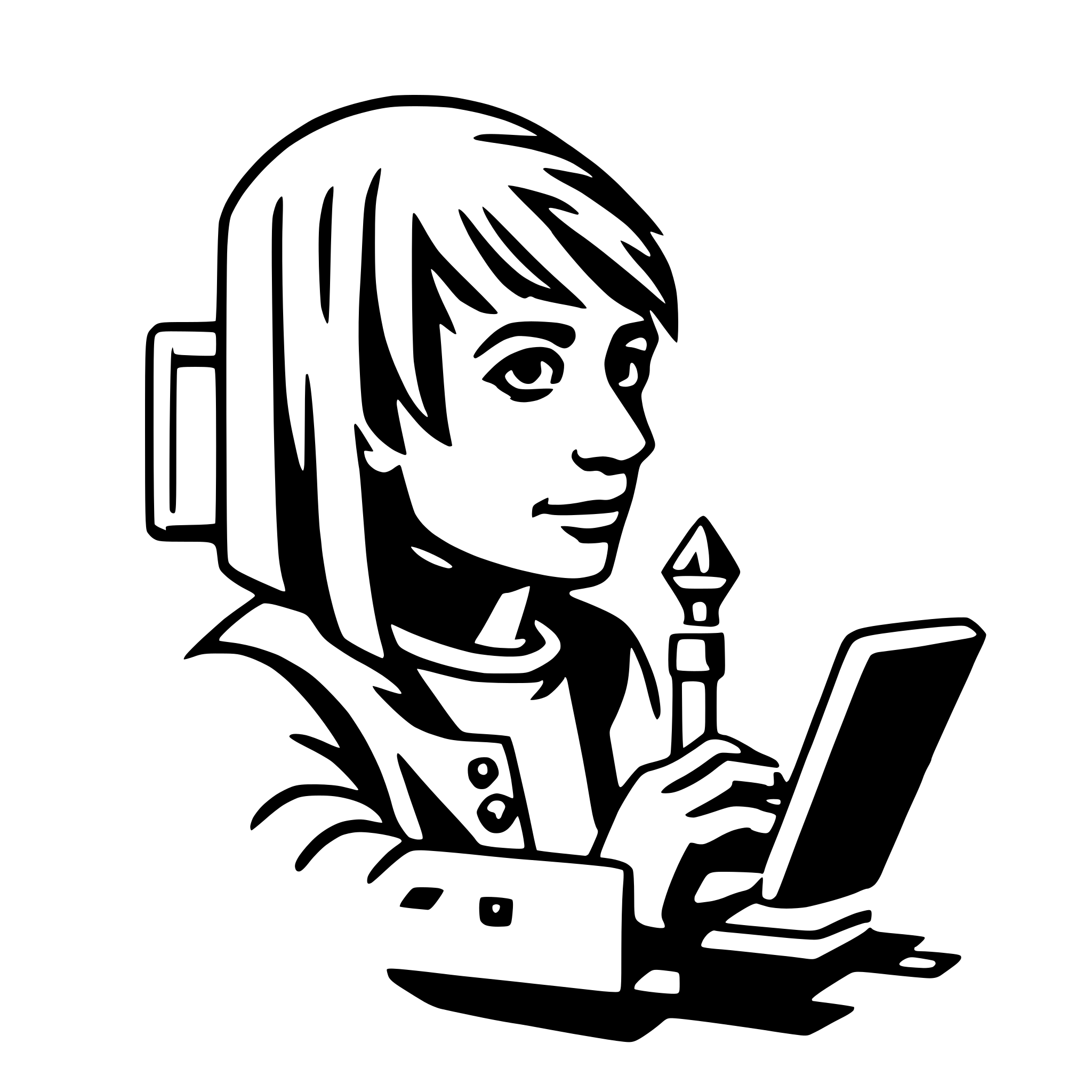 AI-generated SVG of a web developer