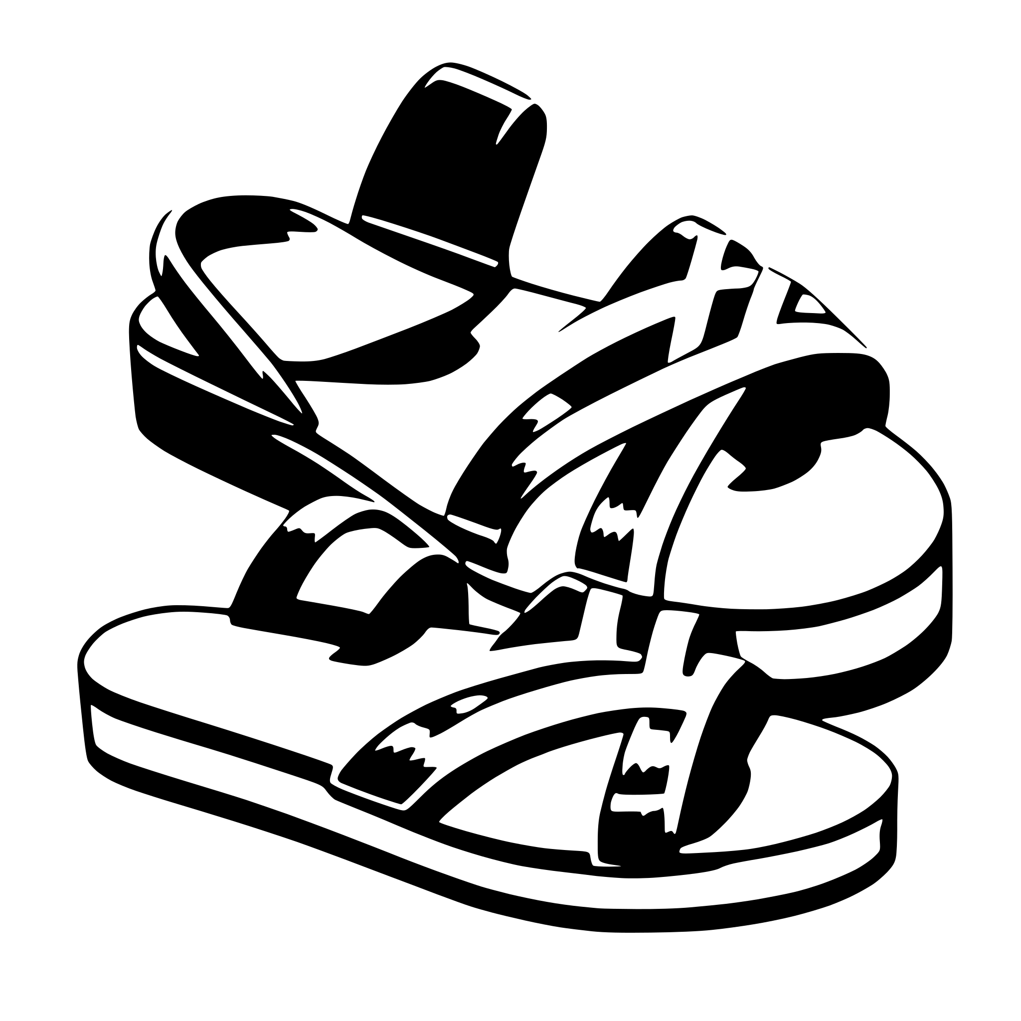 AI-generated SVG of a sandals