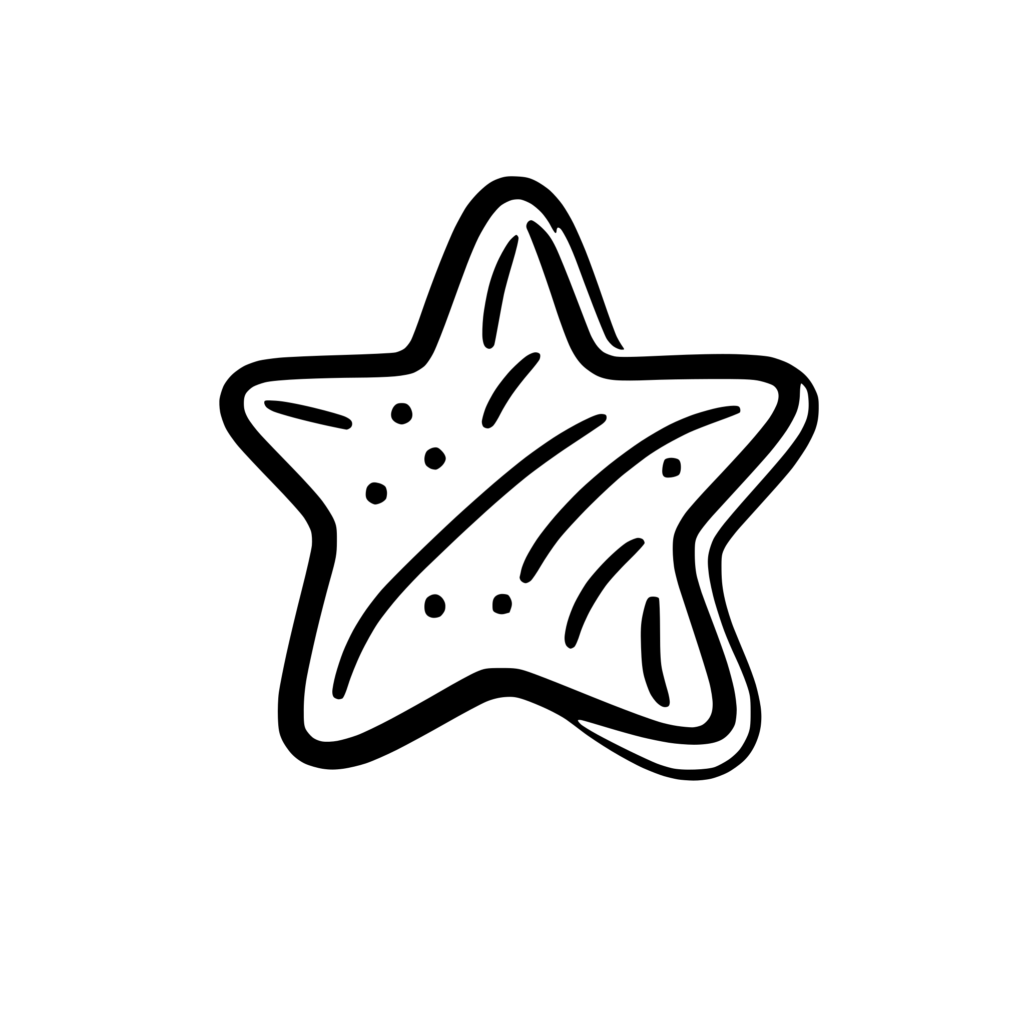 AI-generated SVG of a a shining star with sparkles