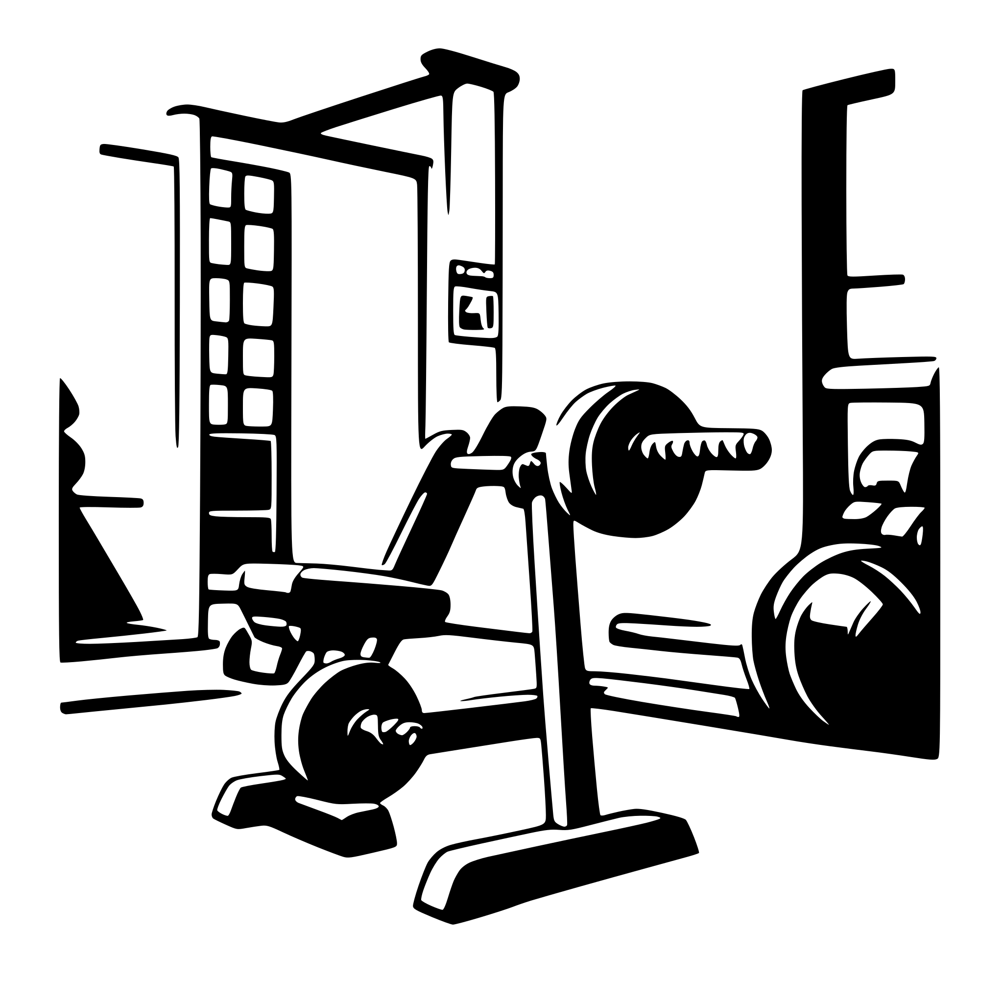AI-generated SVG of a gym
