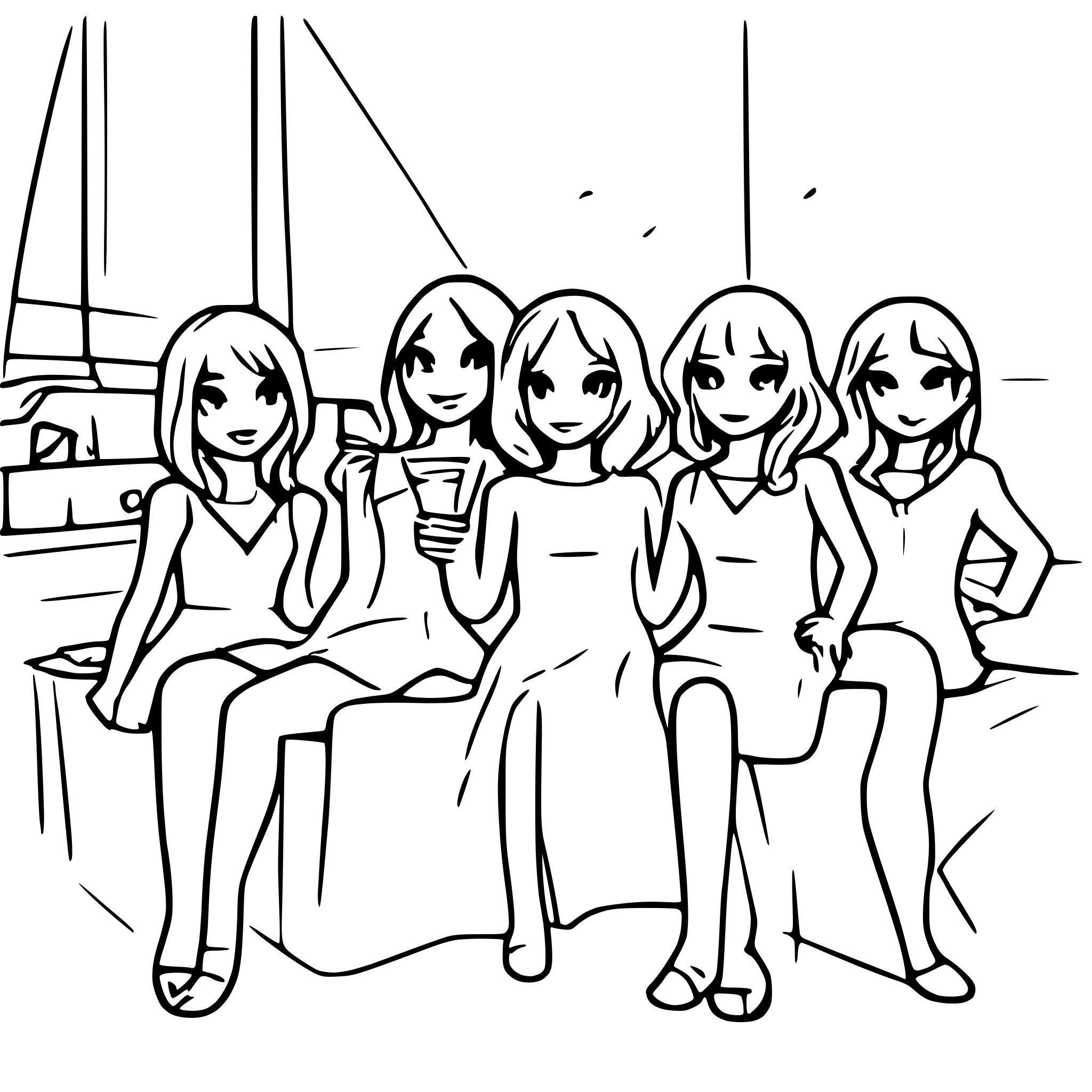 AI-generated SVG of 'A party on a yacht'