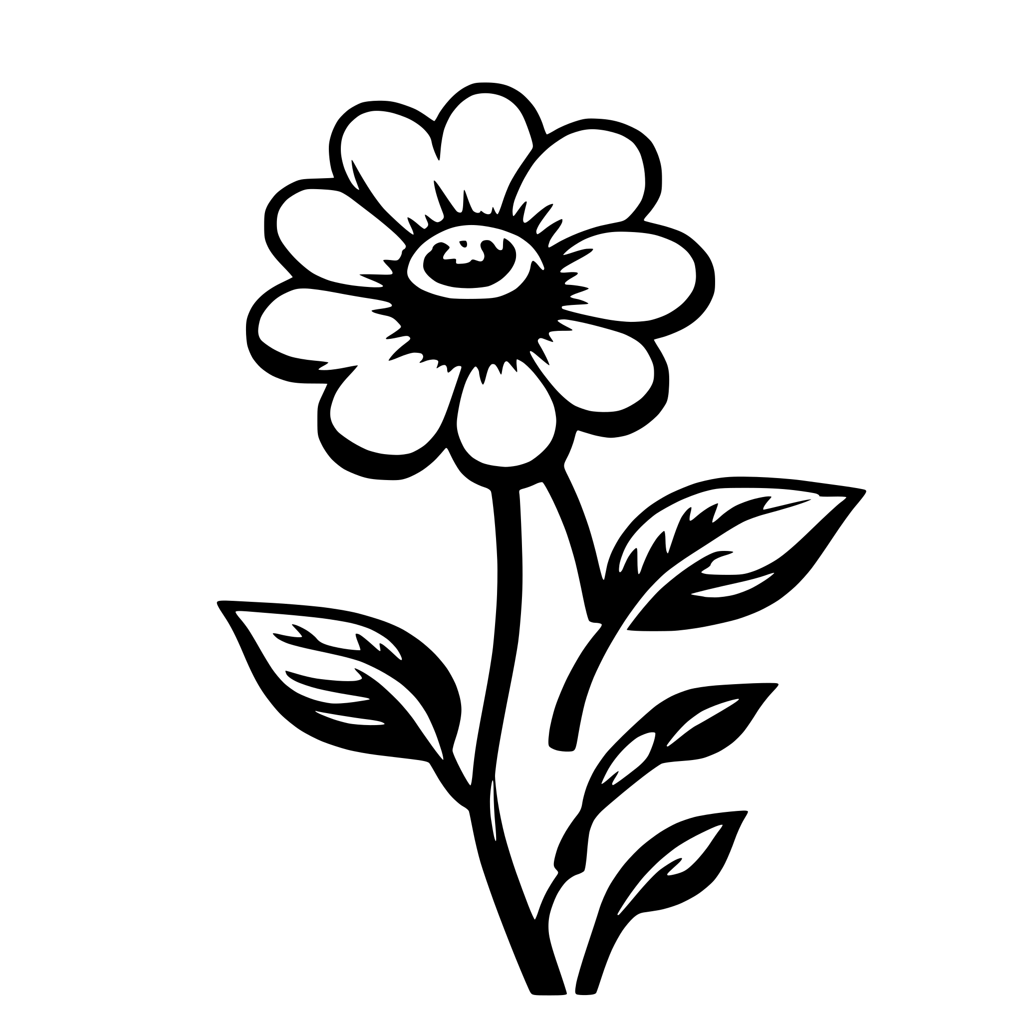 AI-generated SVG of a flower