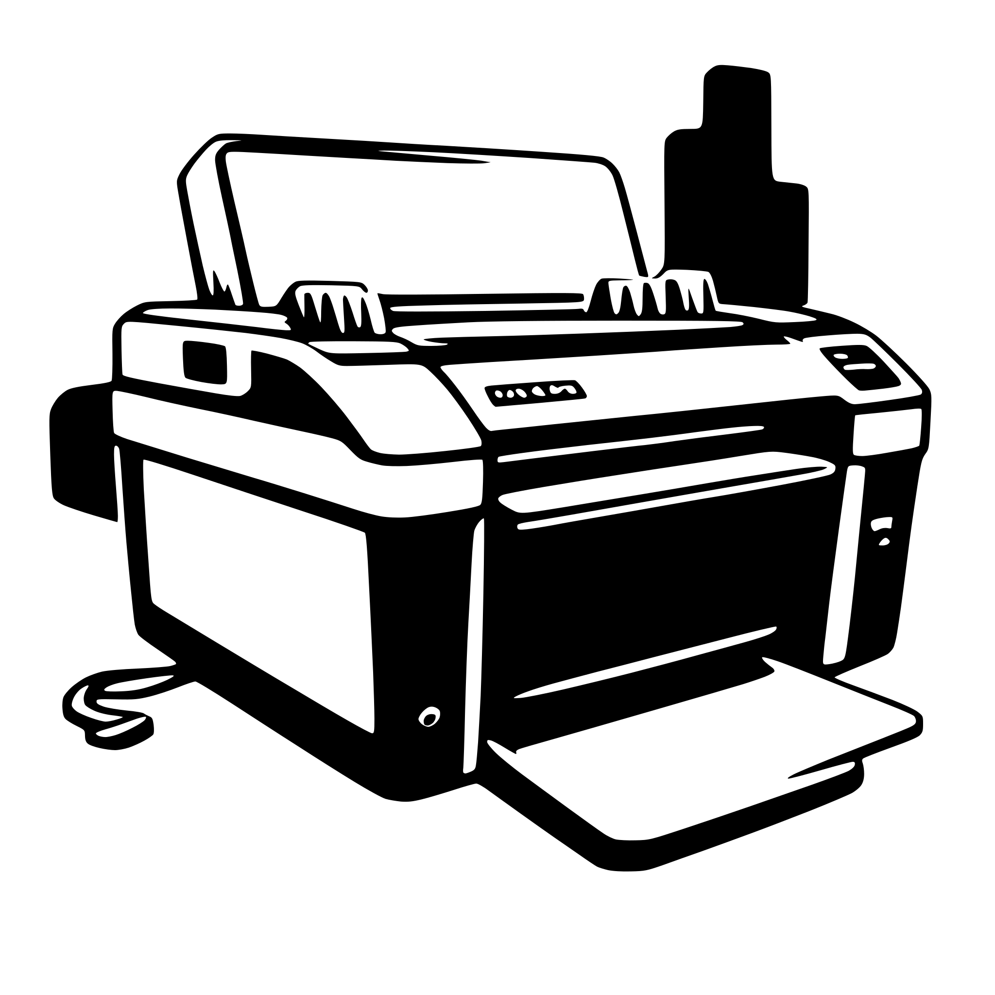 AI-generated SVG of a printer