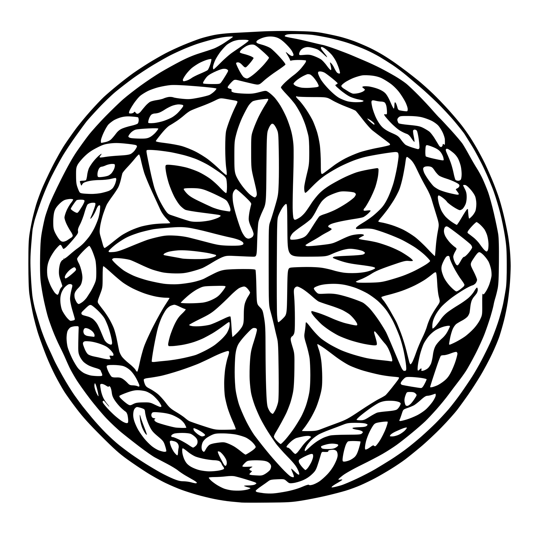 AI-generated SVG of 'celtic circle knot'