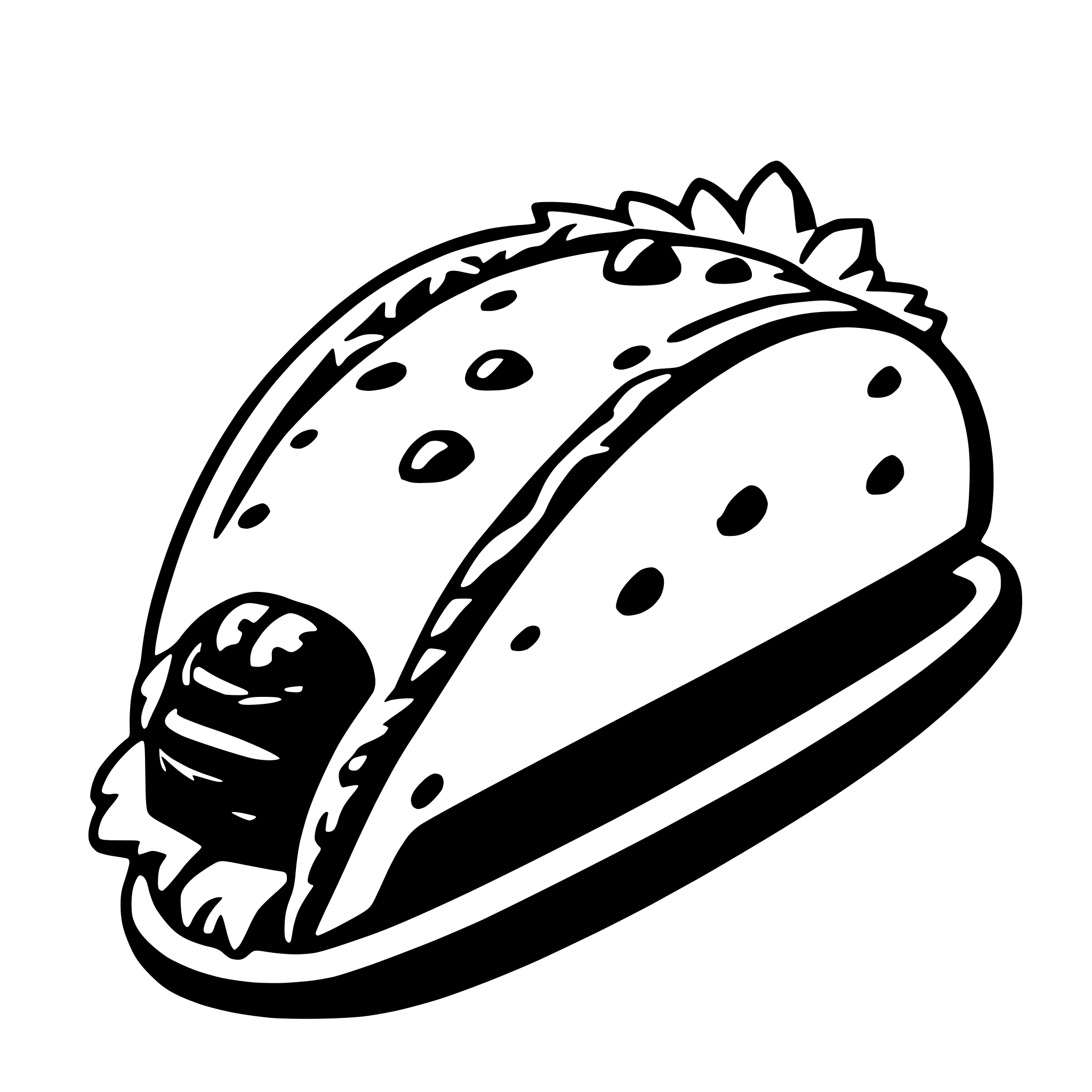 AI-generated SVG of 'taco'
