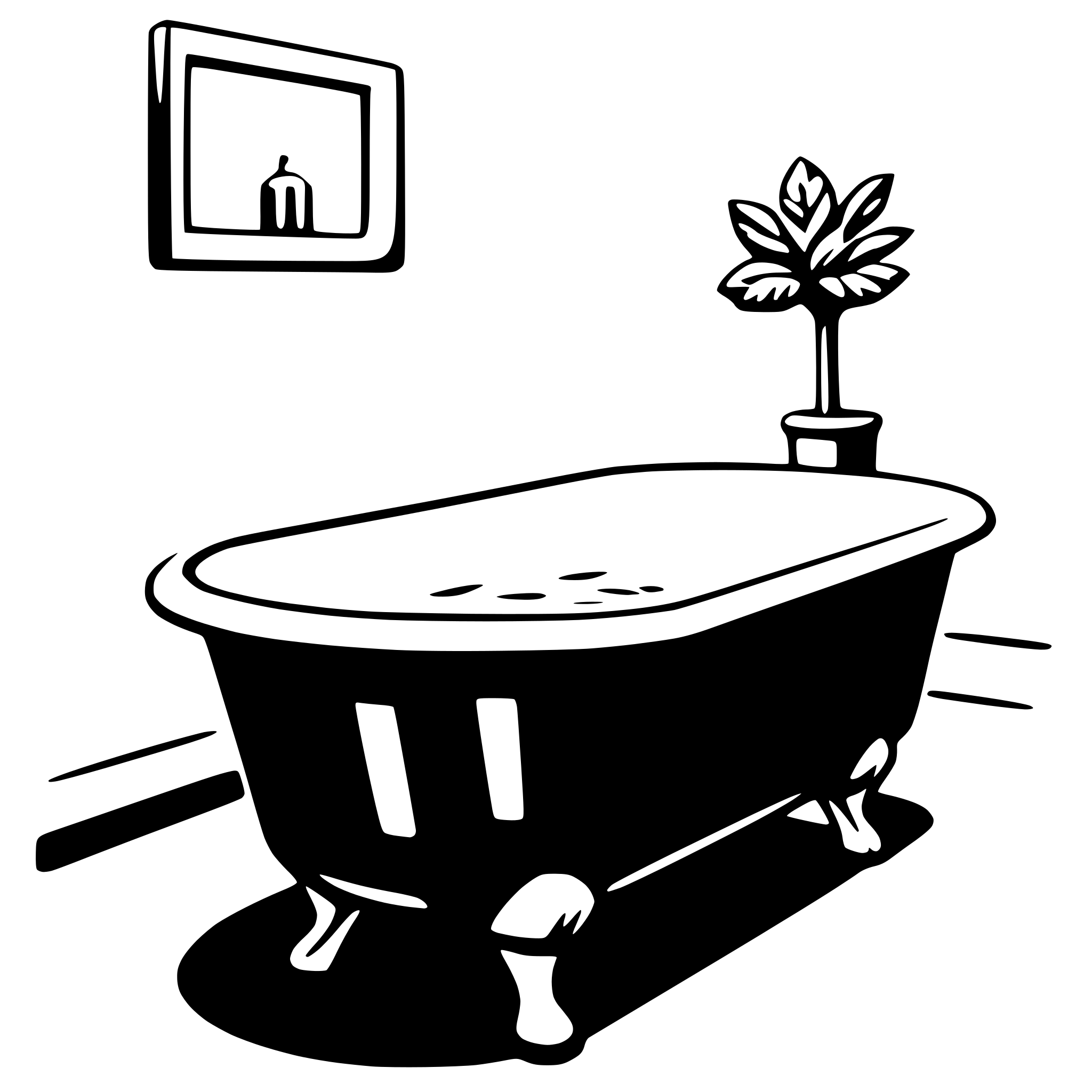 AI-generated SVG of 'bathtub'