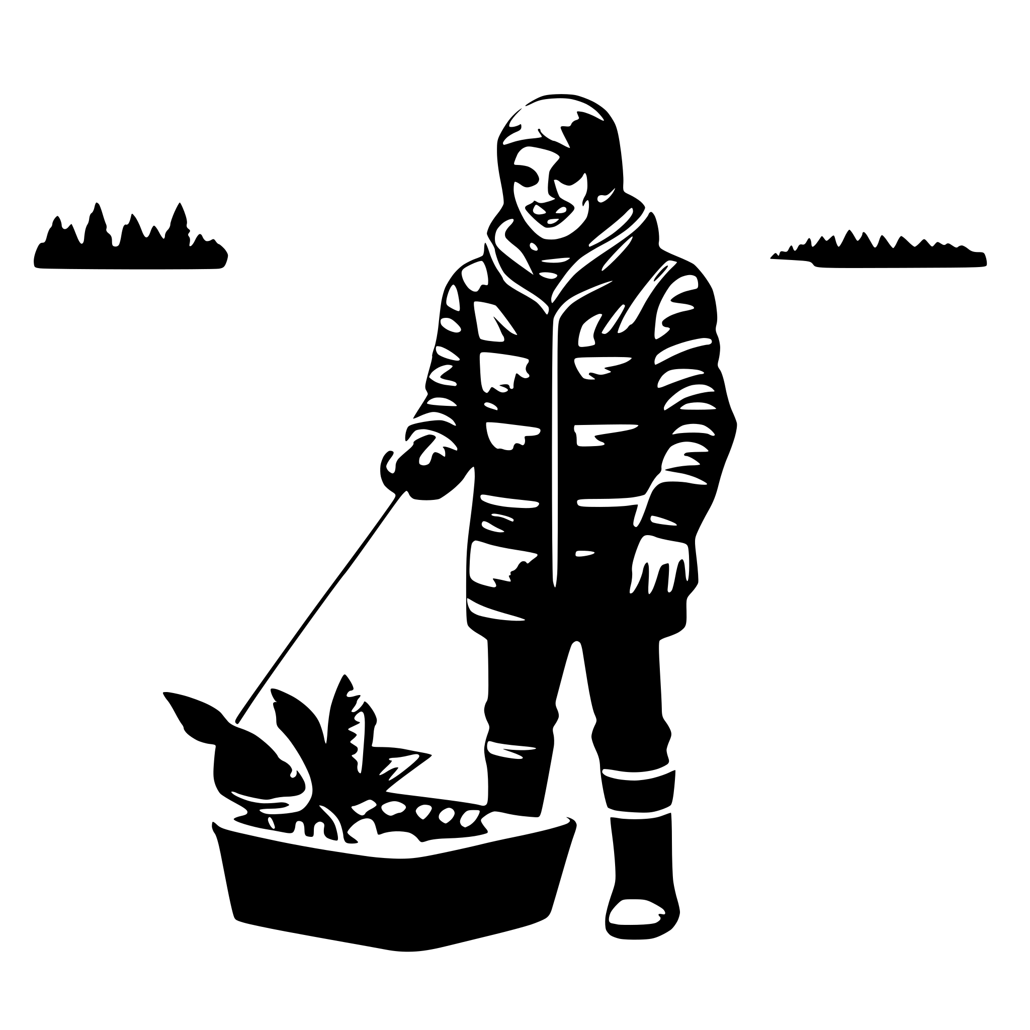 AI-generated SVG of 'ice fishing'
