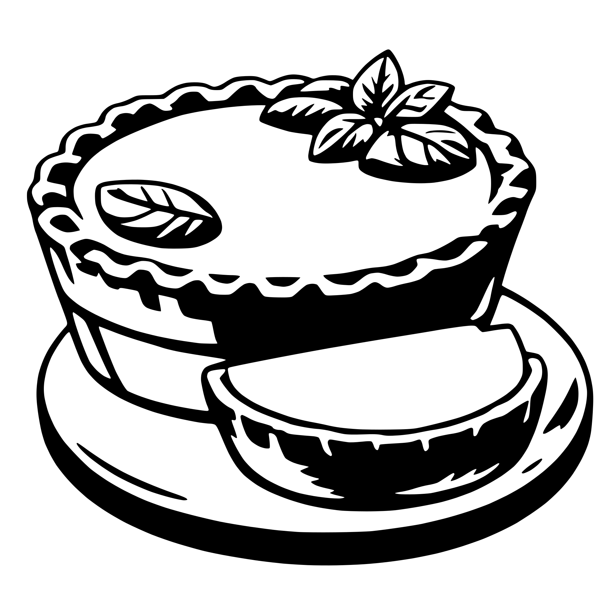 AI-generated SVG of a egg tart