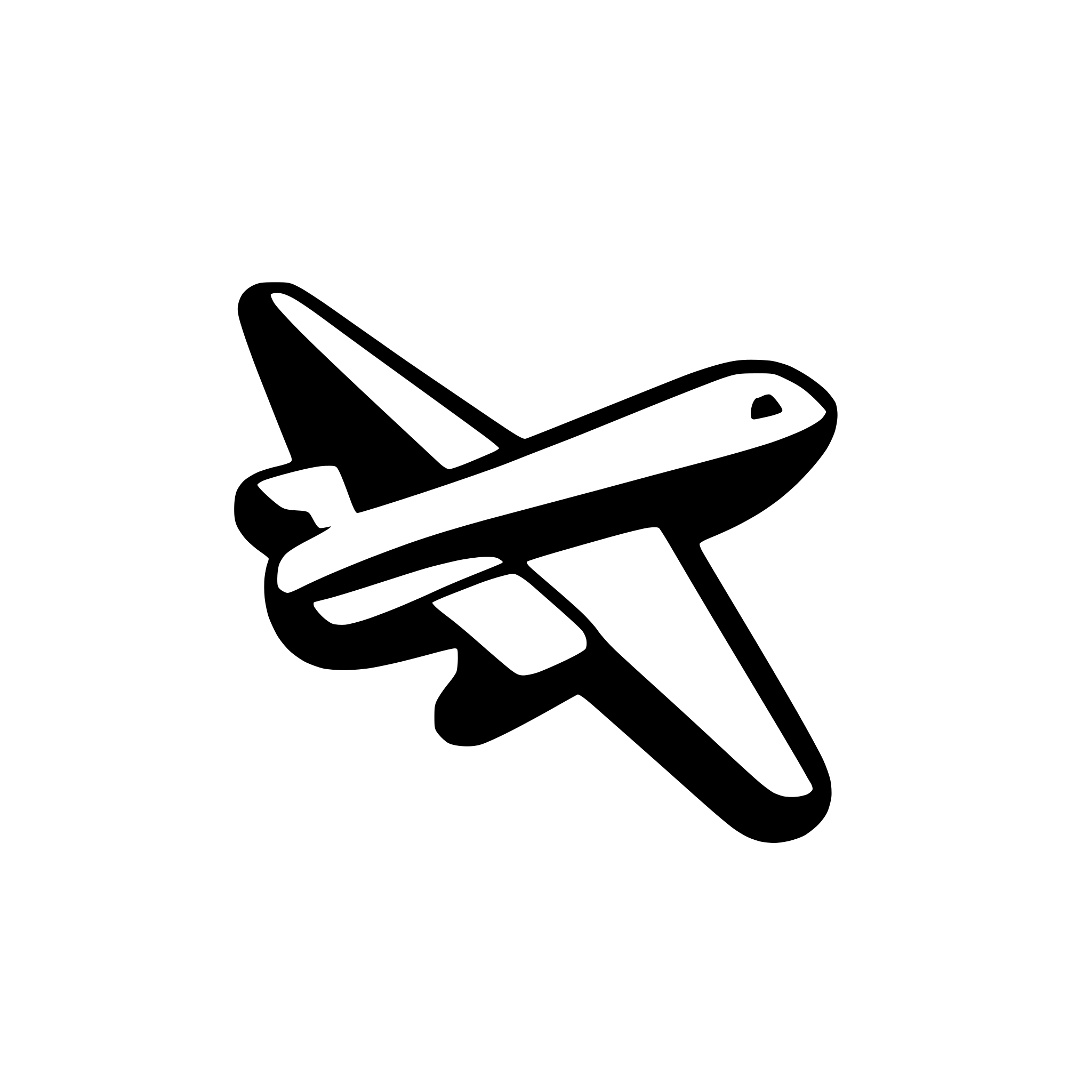 AI-generated SVG of a a very clean airplane