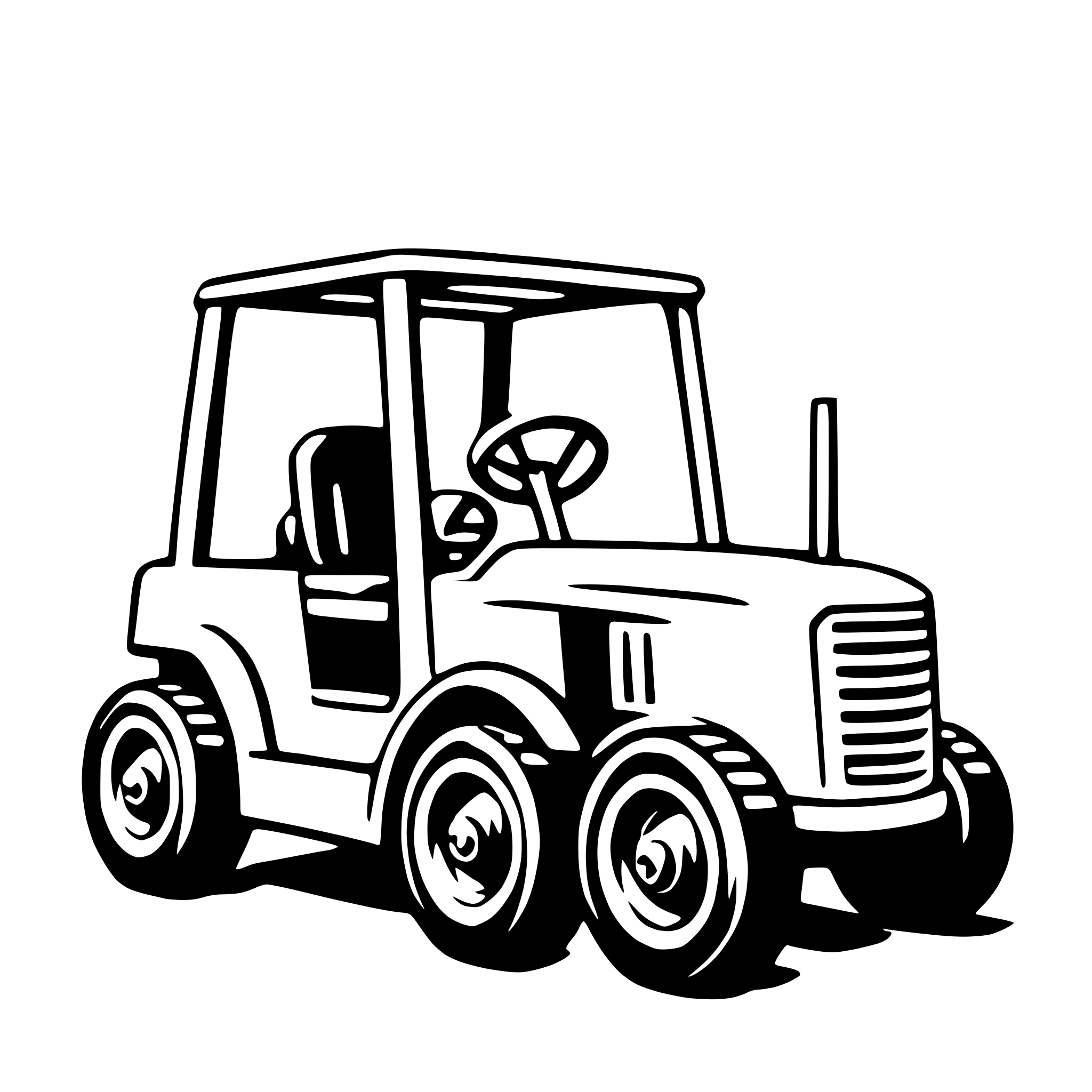 AI-generated SVG of a forklift