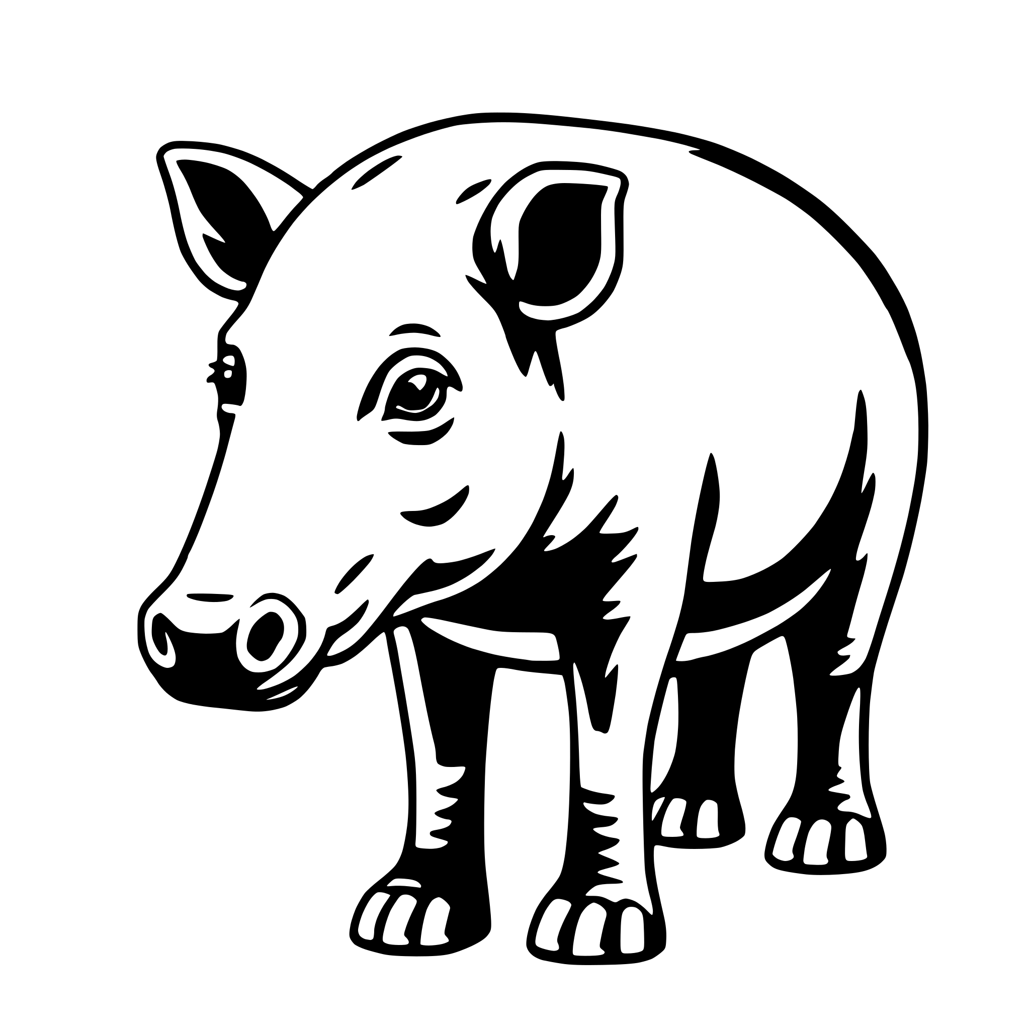 AI-generated SVG of 'tapir'